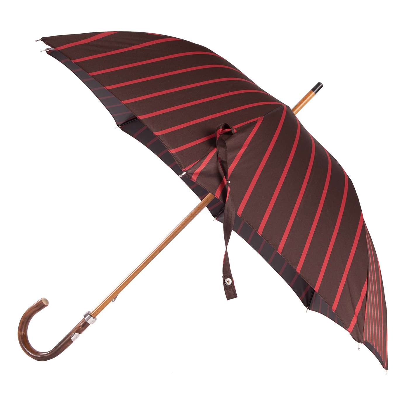 Fit-Up Regimental Red and Brown Umbrella - Francesco Maglia Milano