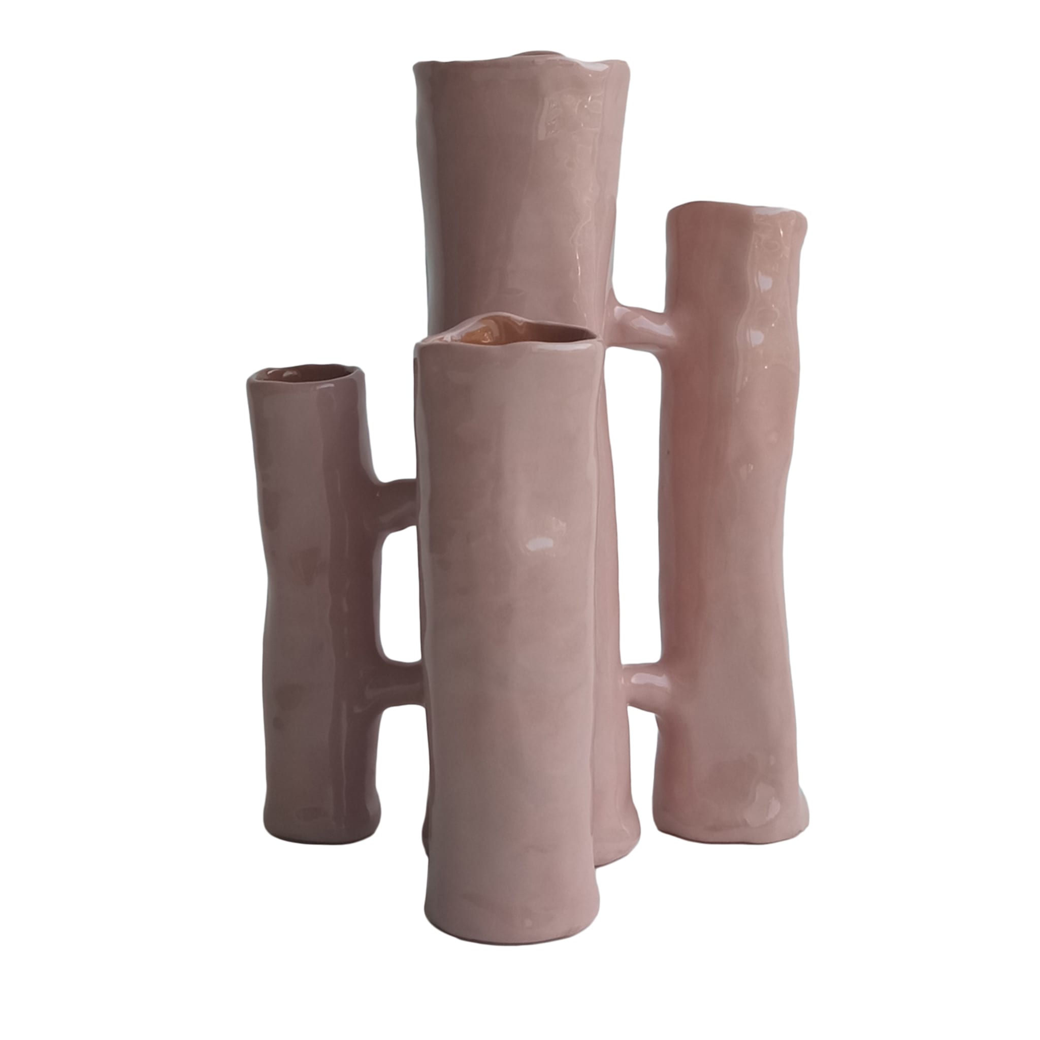 Vasi Comunicanti 4-Element Light-Pink Vase/Sculpture - Main view