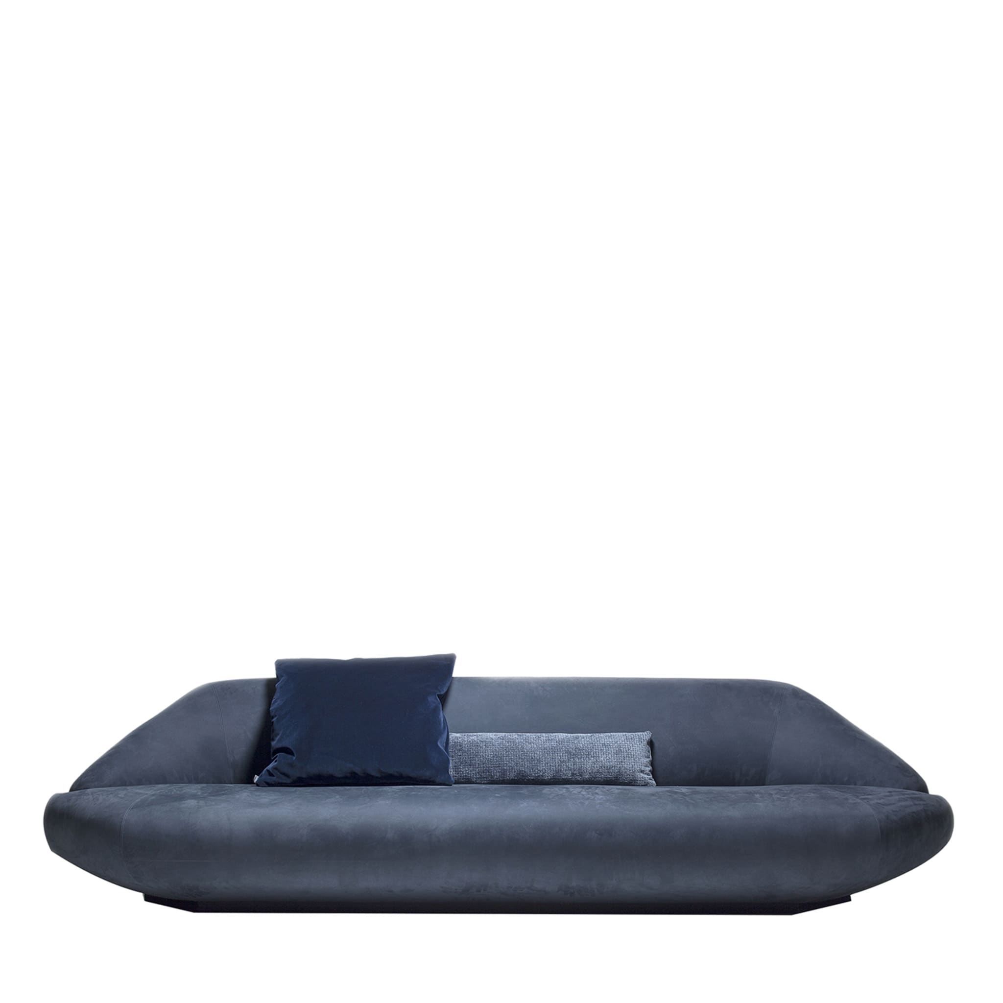 Blaues solides Sofa von Gianluigi Landoni - Hauptansicht