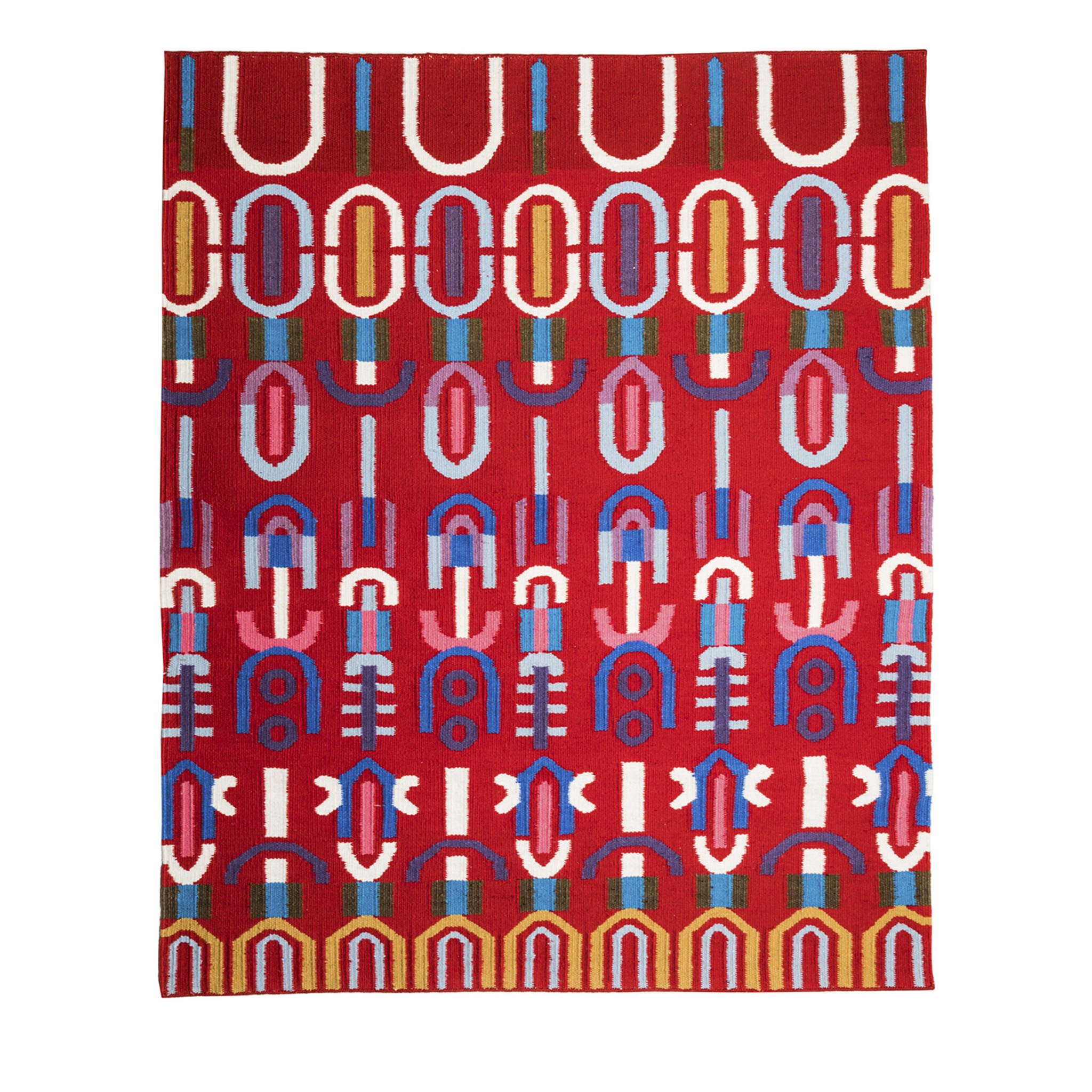 Barbagia Red Wool Rug - Main view