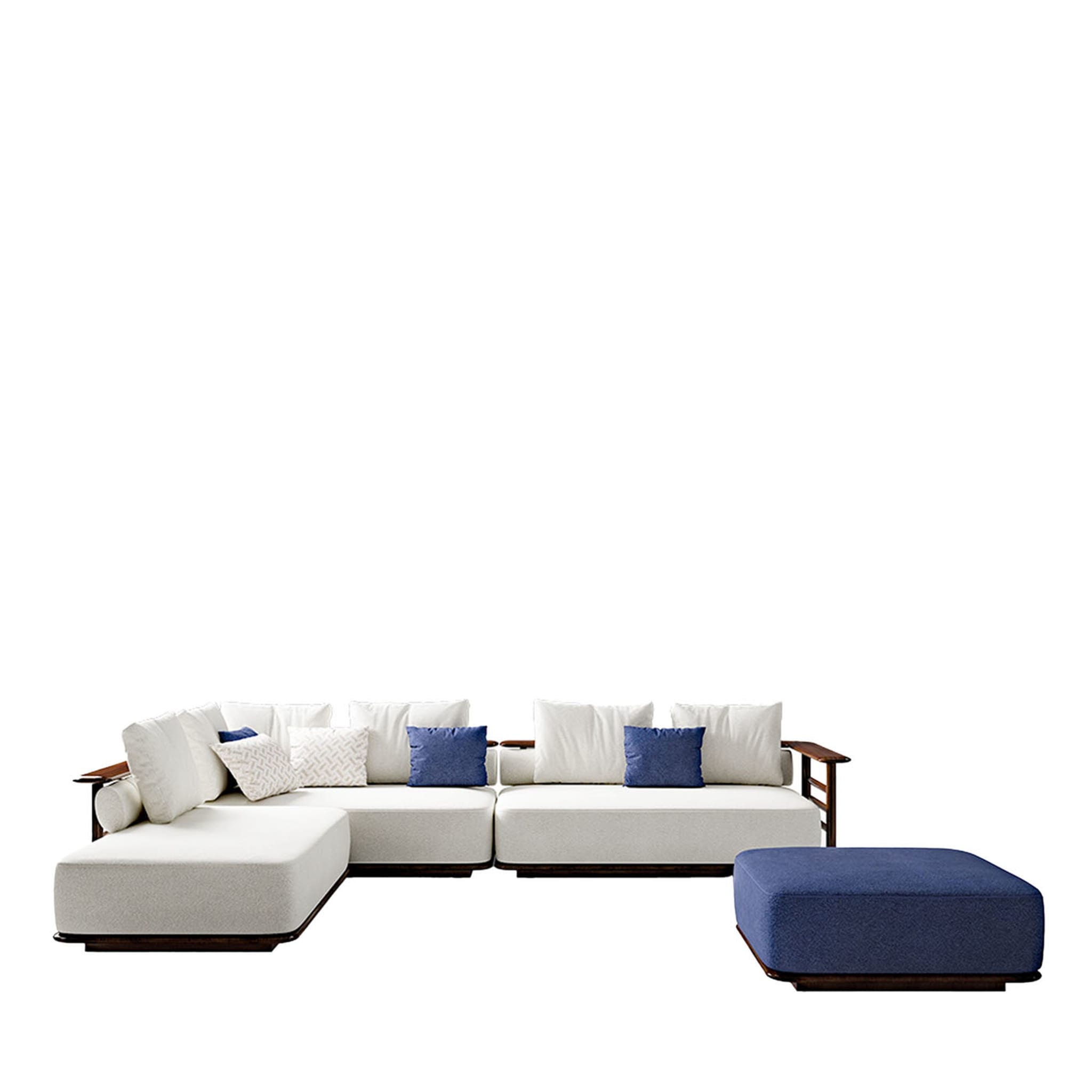 Pedro Weißes modulares Sofa  - Hauptansicht