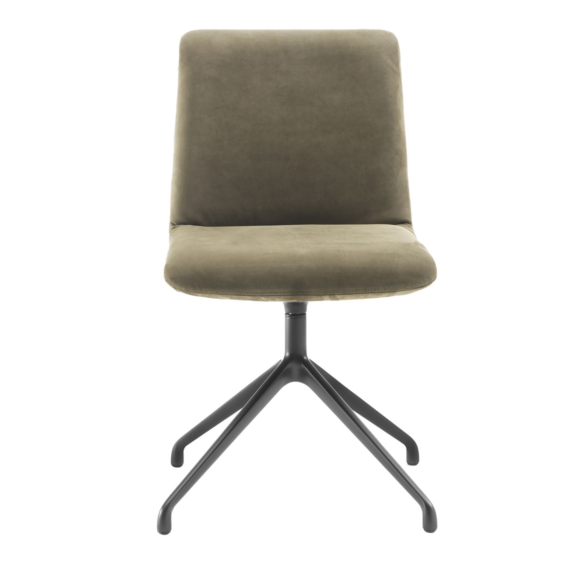 Materia Soft Swivel Sage-Green Chair by Claudio Bellini - Main view