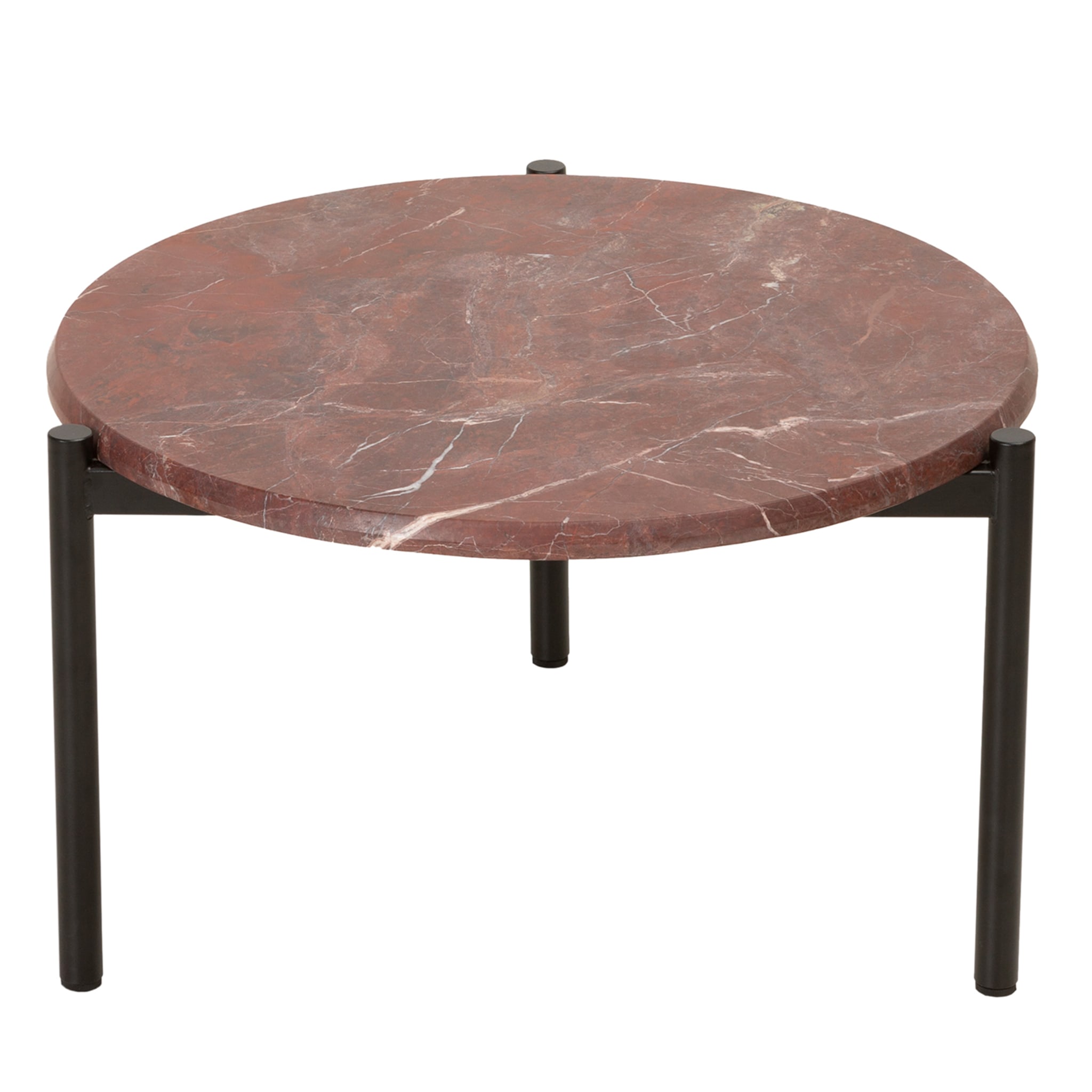Blade Red Jasper Marble Coffee Table - Main view