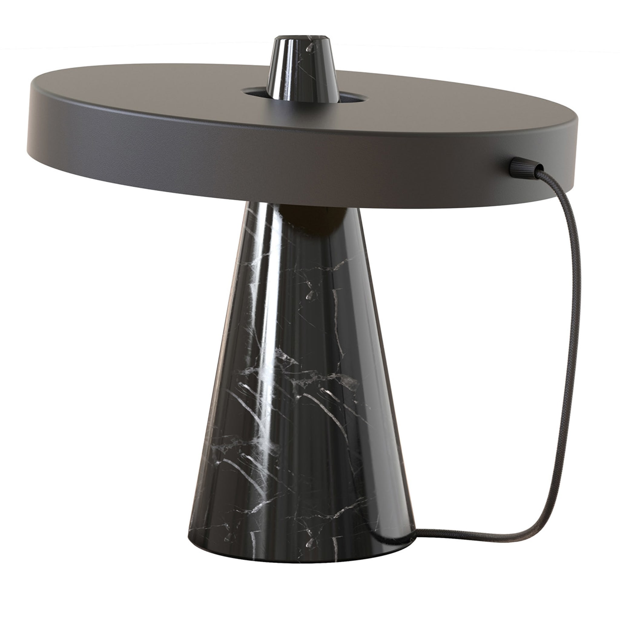 Ed039 Black Brass Table Lamp - Main view