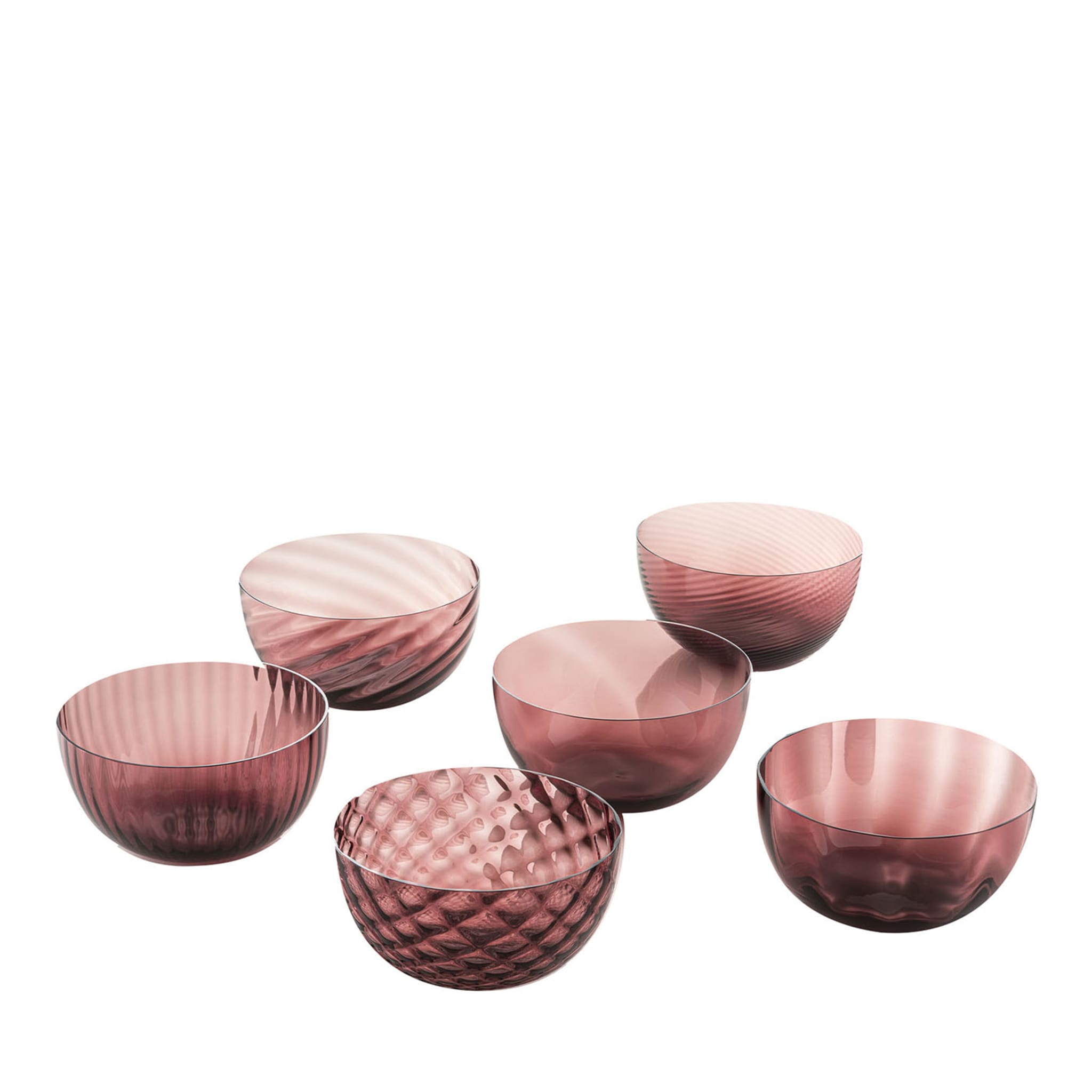 Idra Purple Set of 6 Assorted Bowls - Main view