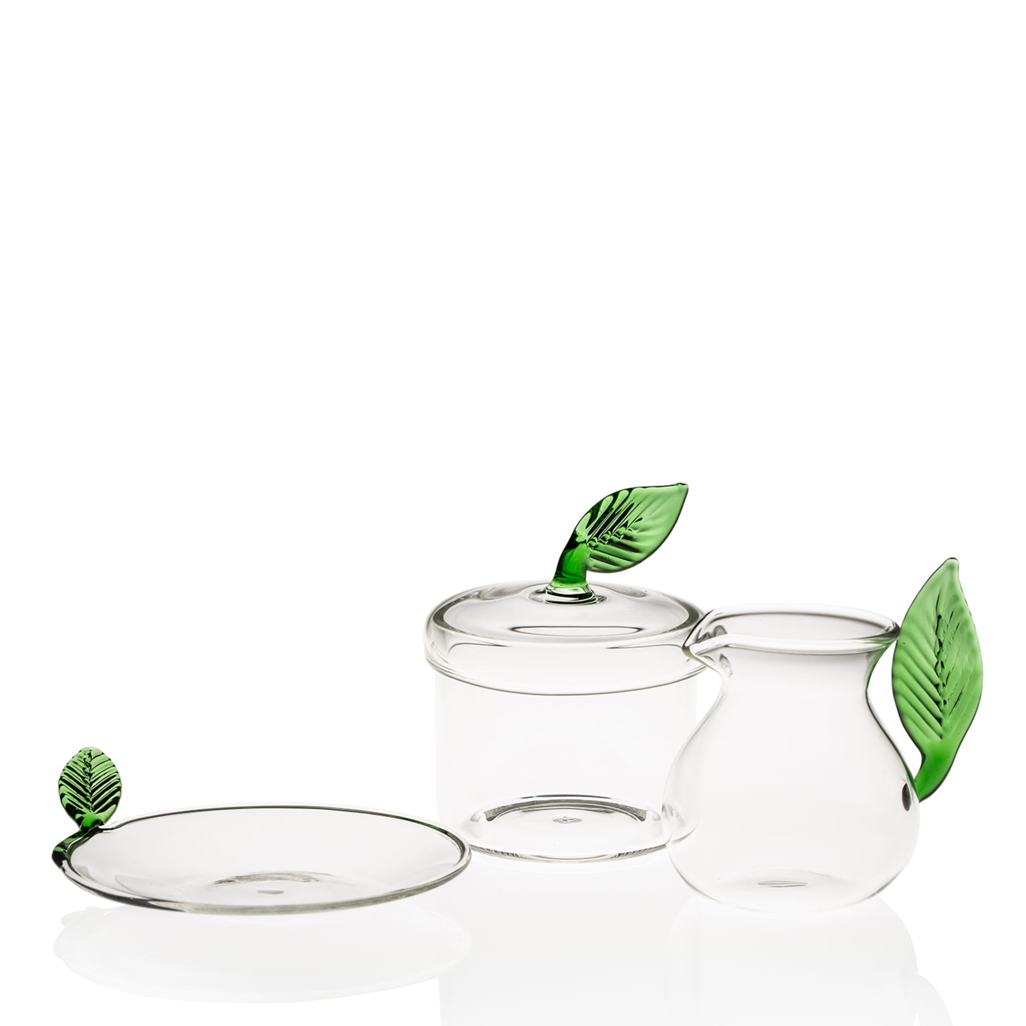 Green Leaf Sugar Pot - Alternative view 1