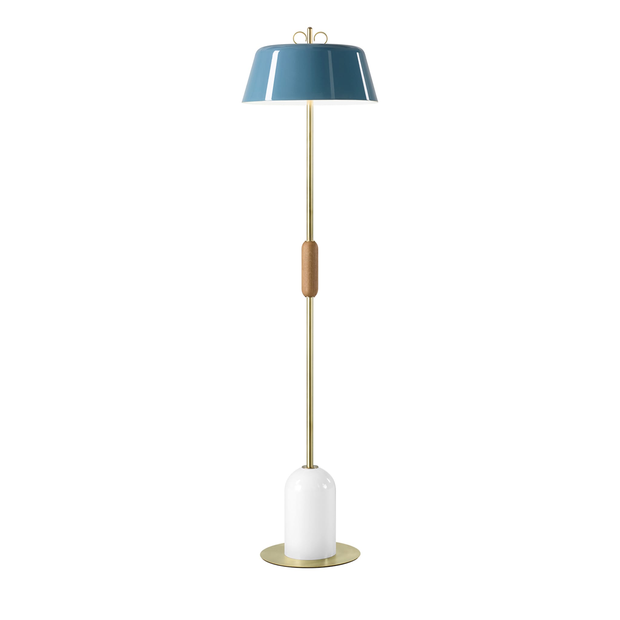 Lámpara de pie de latón natural azul claro Bon Ton de Cristina Celestino - Vista principal