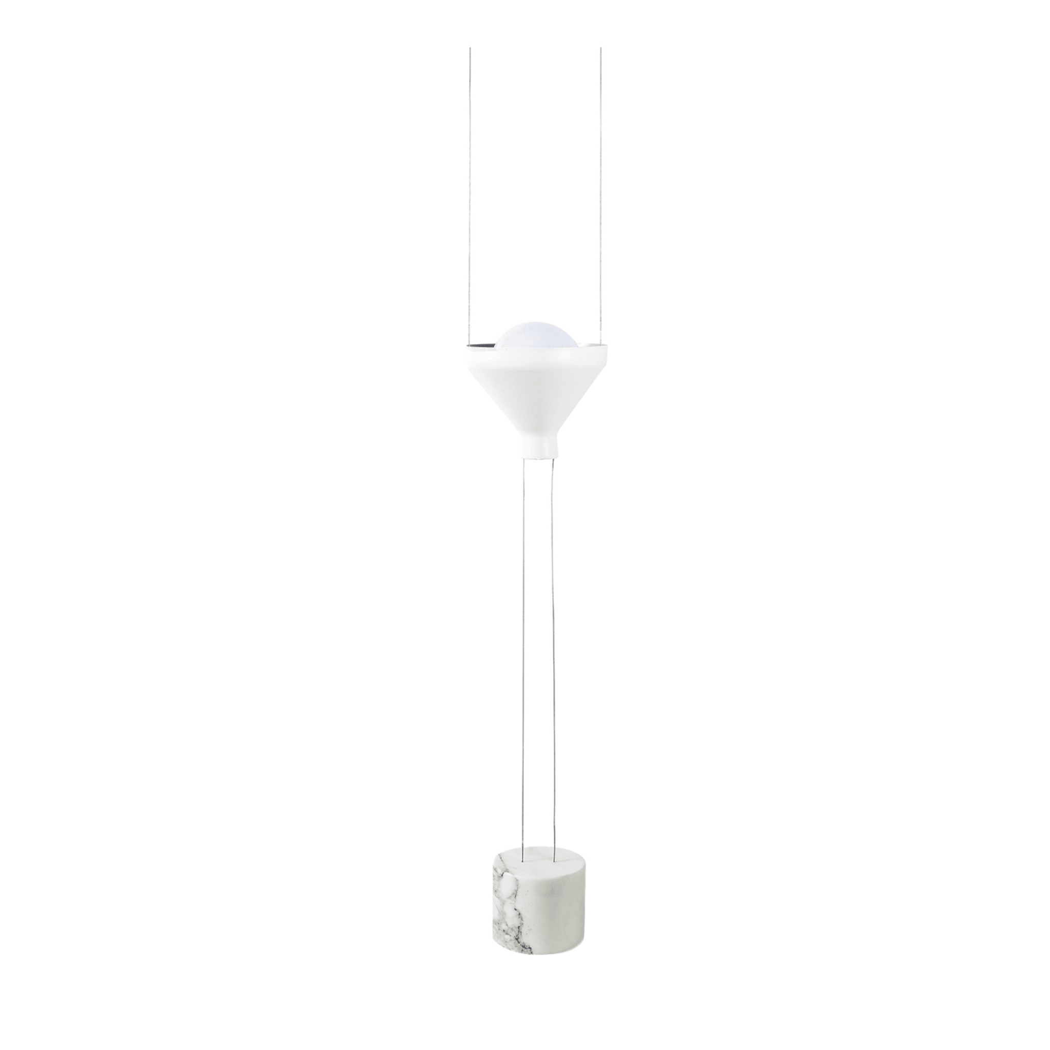 Alba Arabescato Marble White Floor Lamp by Alessandro Ruga - Main view