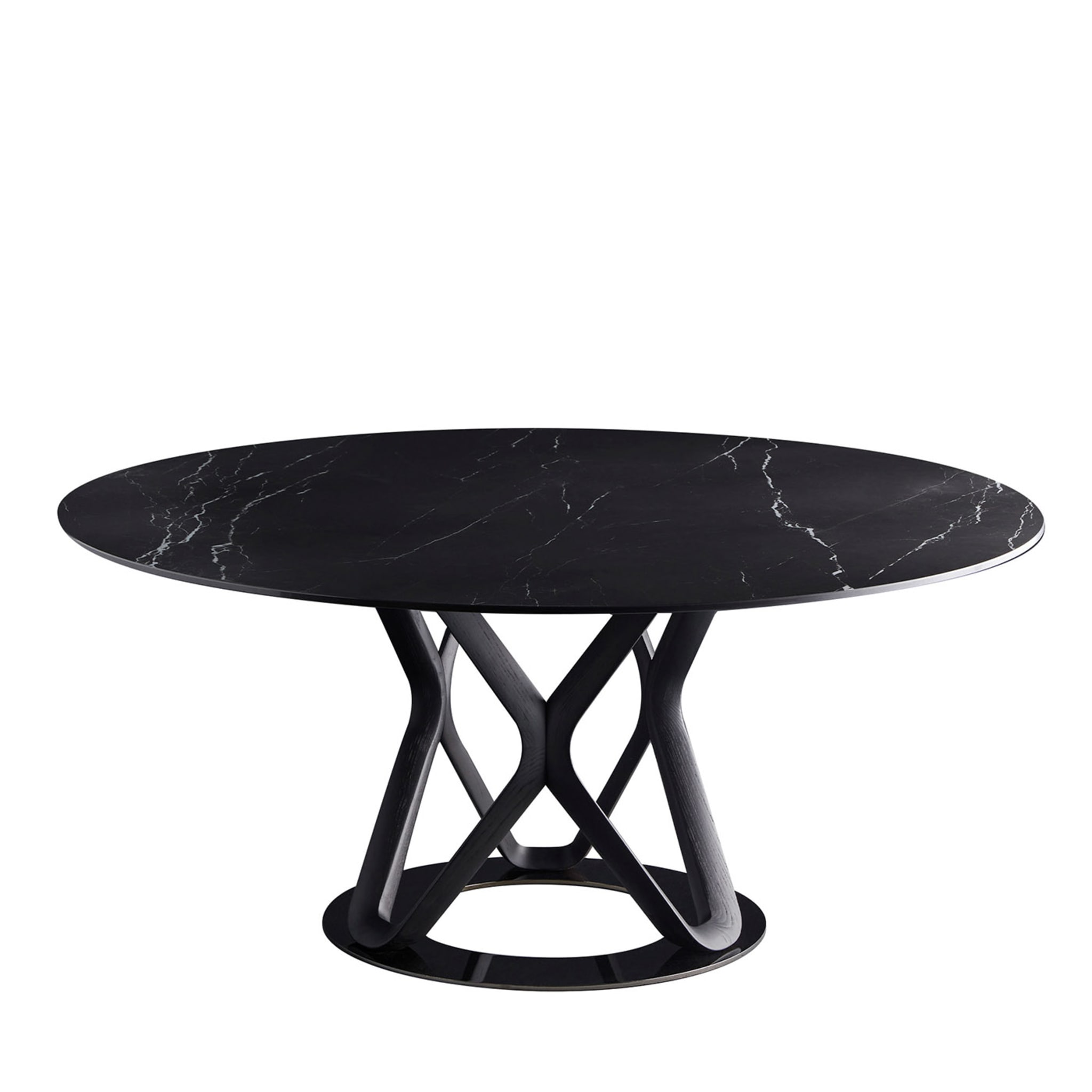 V6 Black Marquina Stoneware Gres Table by F. Di Martino - Main view