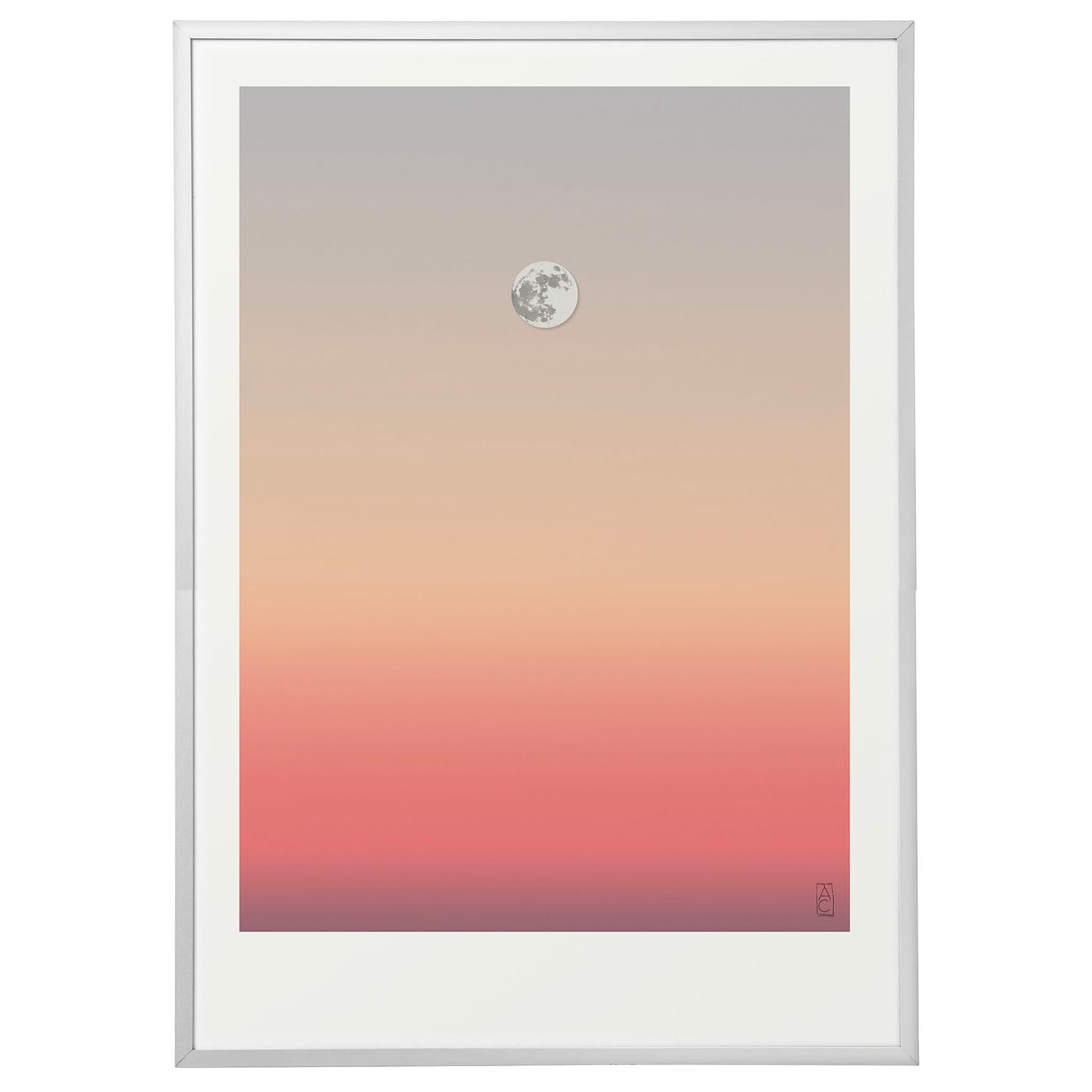White Moon 03 Print  - Alternative view 1