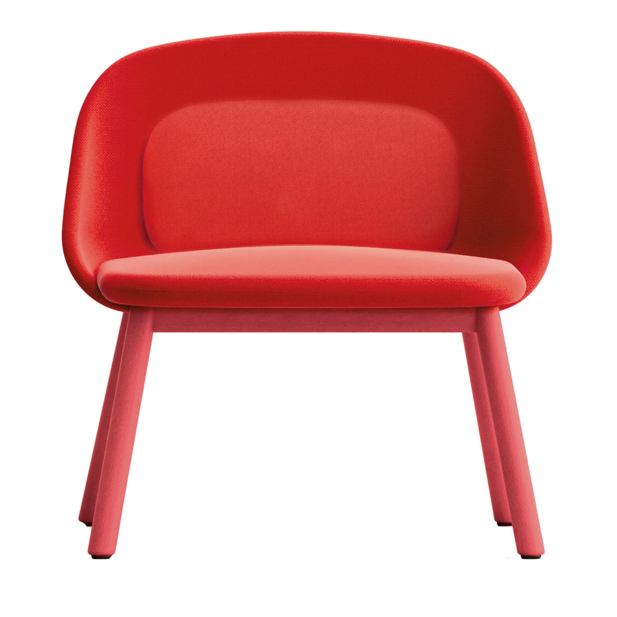 Chaise longue rouge et rose Spoon de Studio Pastina - Vue principale