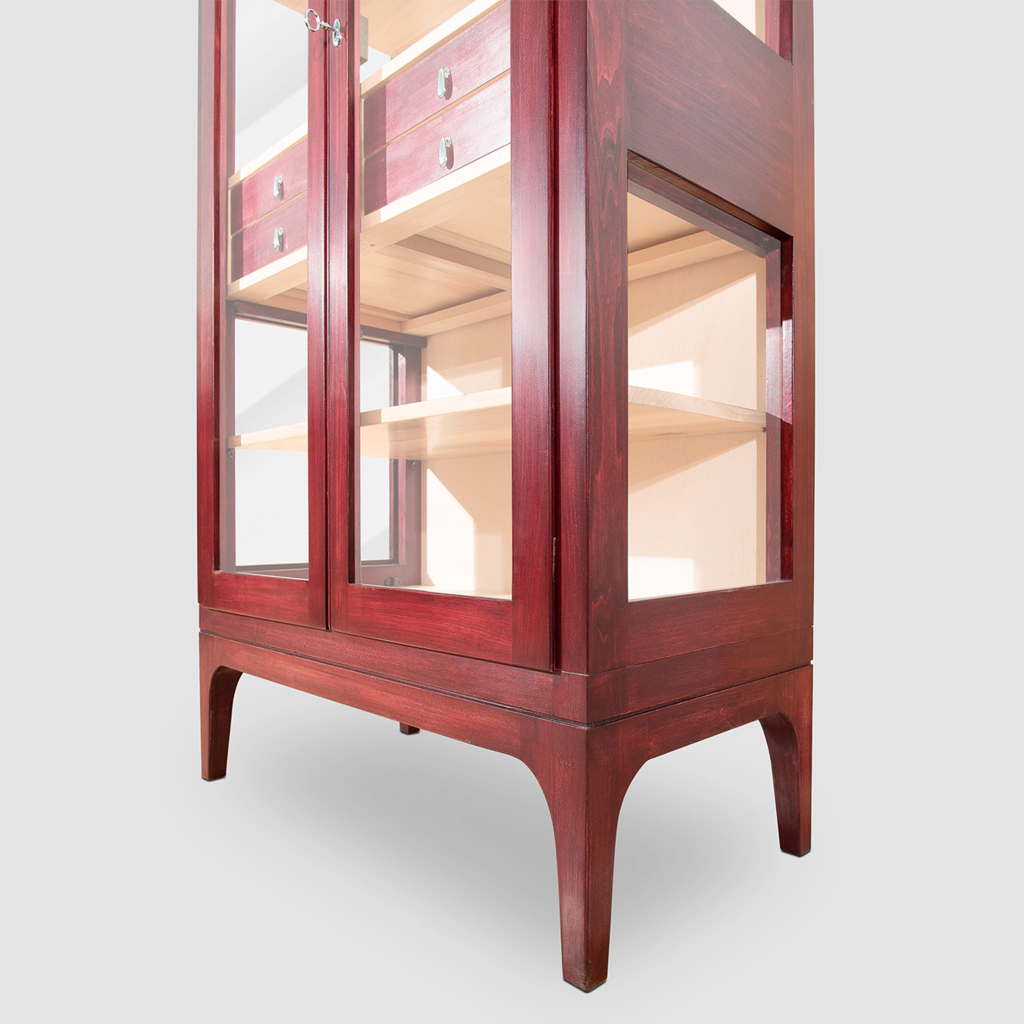 Elsa 2-Door Red Display Cabinet by Eugenio Gambella - Alternative view 2