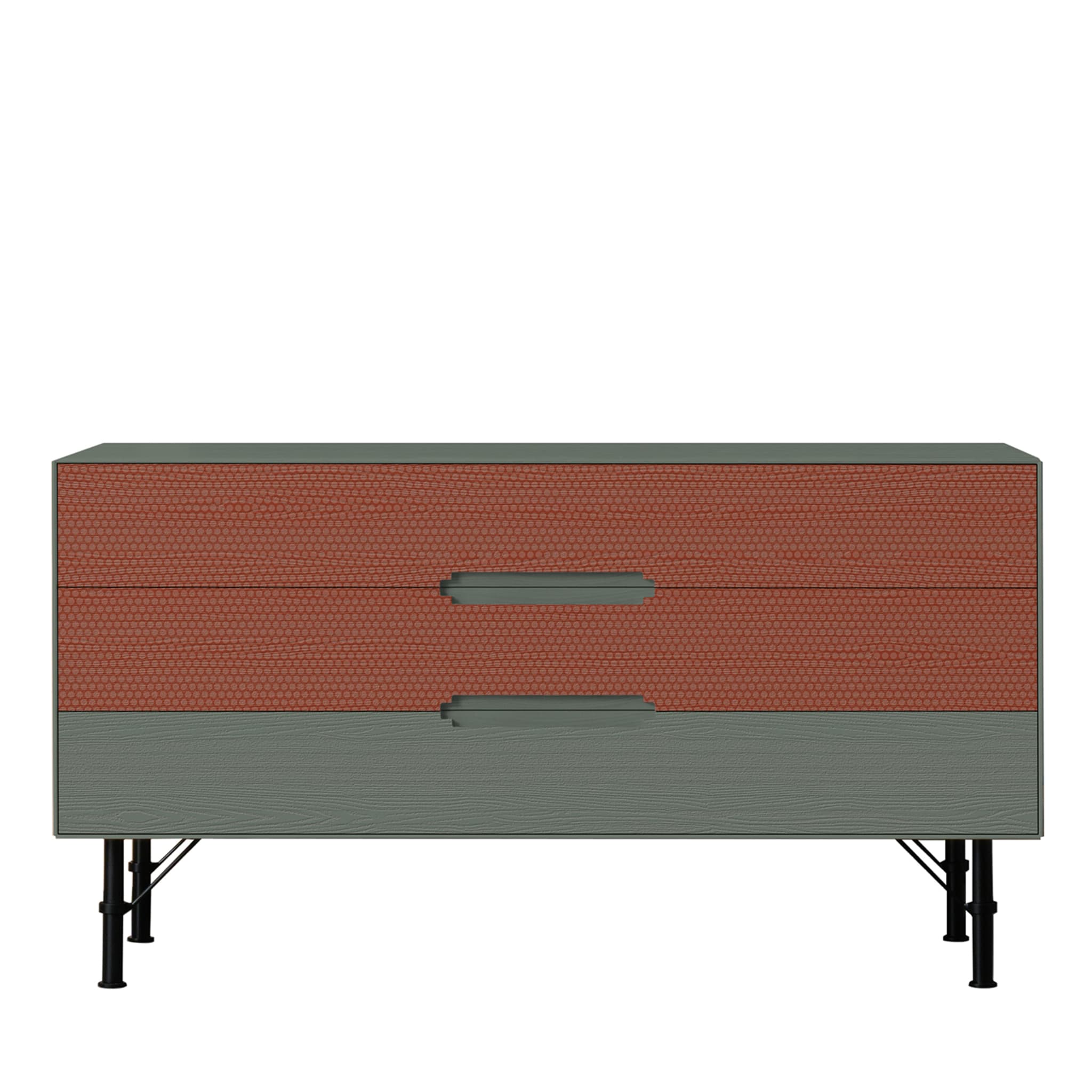 Pois 3-Drawer Green Sideboard - Main view