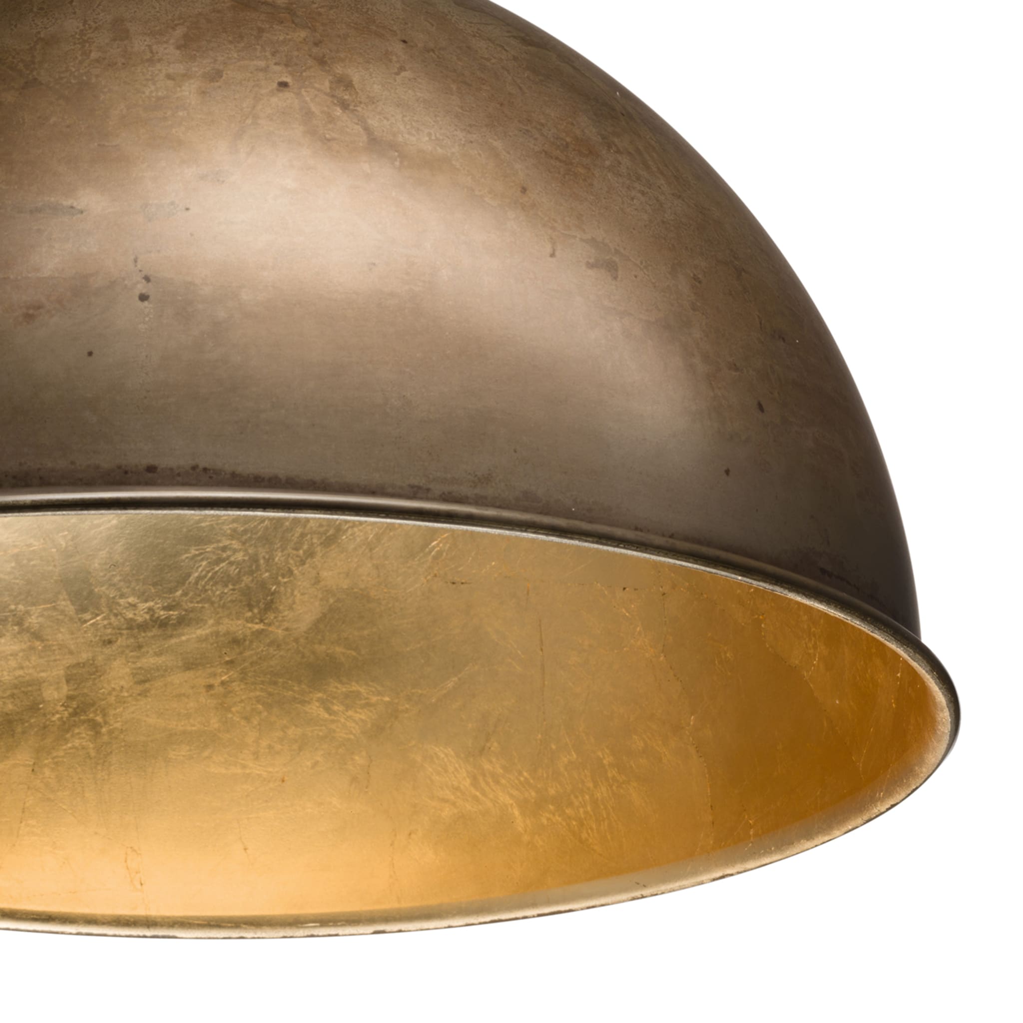 Galileo Medium Gold Leaf & Iron Pendant Lamp - Alternative view 1