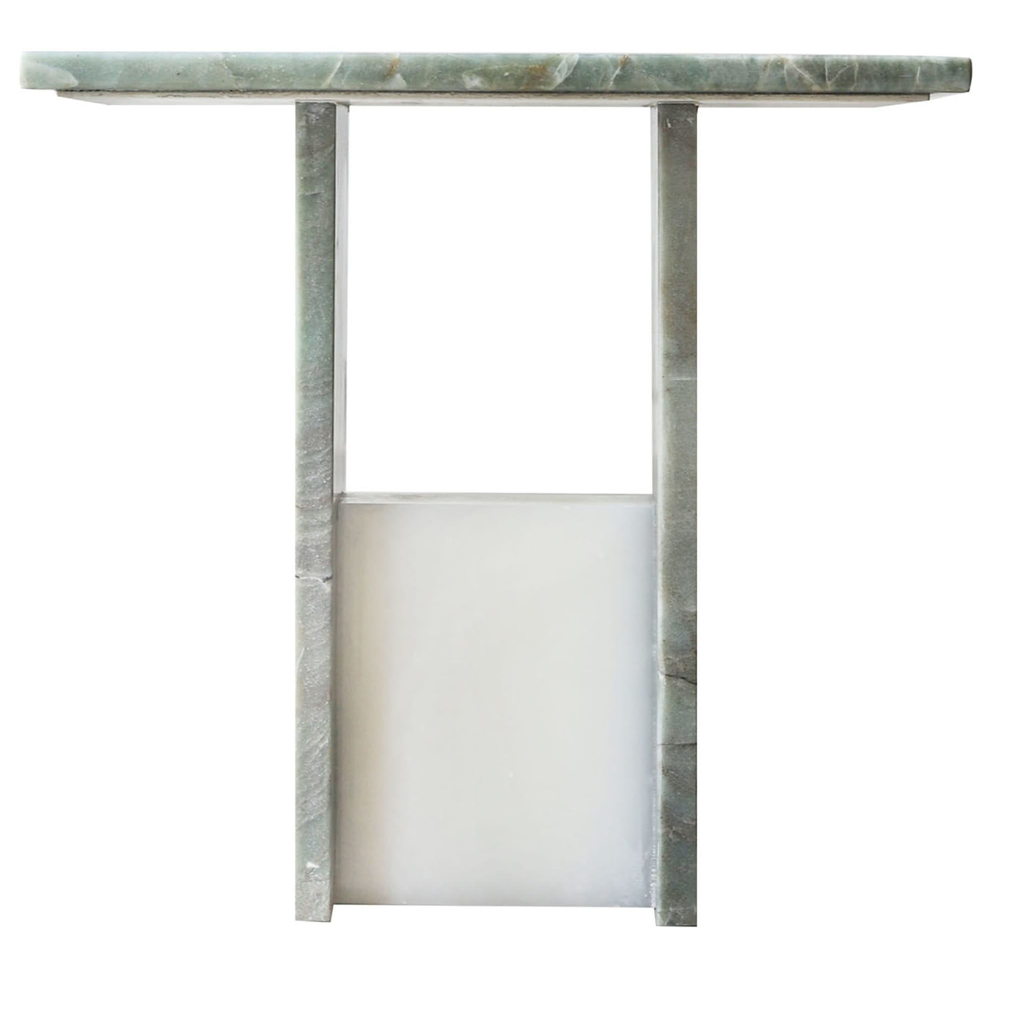 Table d'appoint en marbre quartzite émeraude - Vue principale