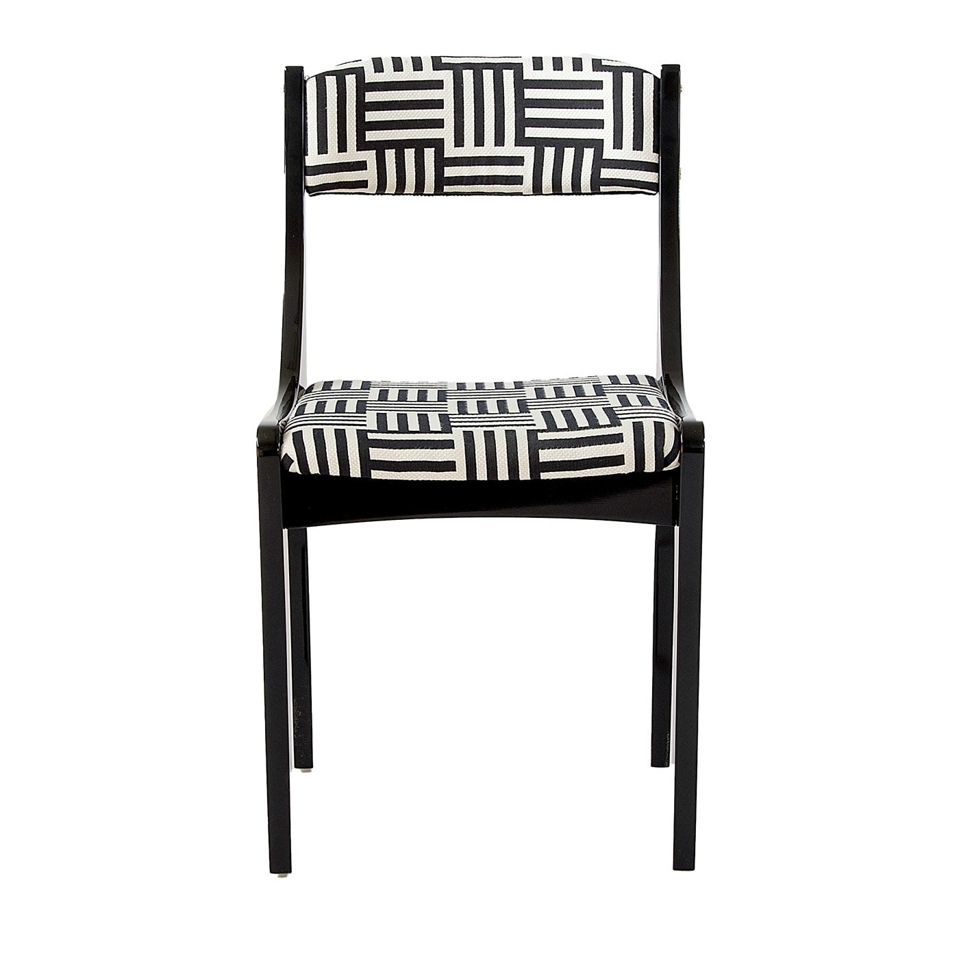 Lola 50's-Inspired Black & White Chair - Extroverso