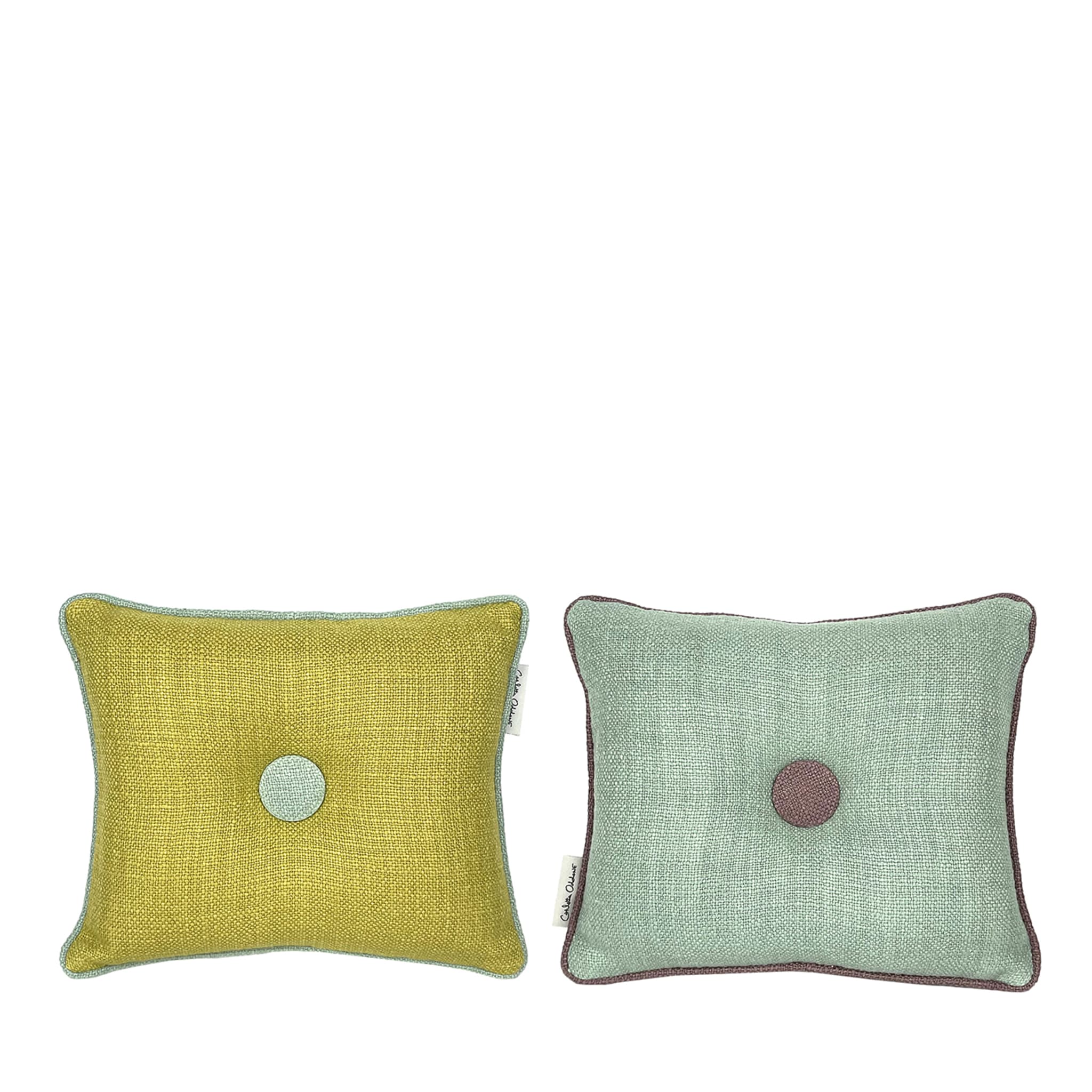 Sweet Pillow Lime & Aquamarine Cushions - Main view