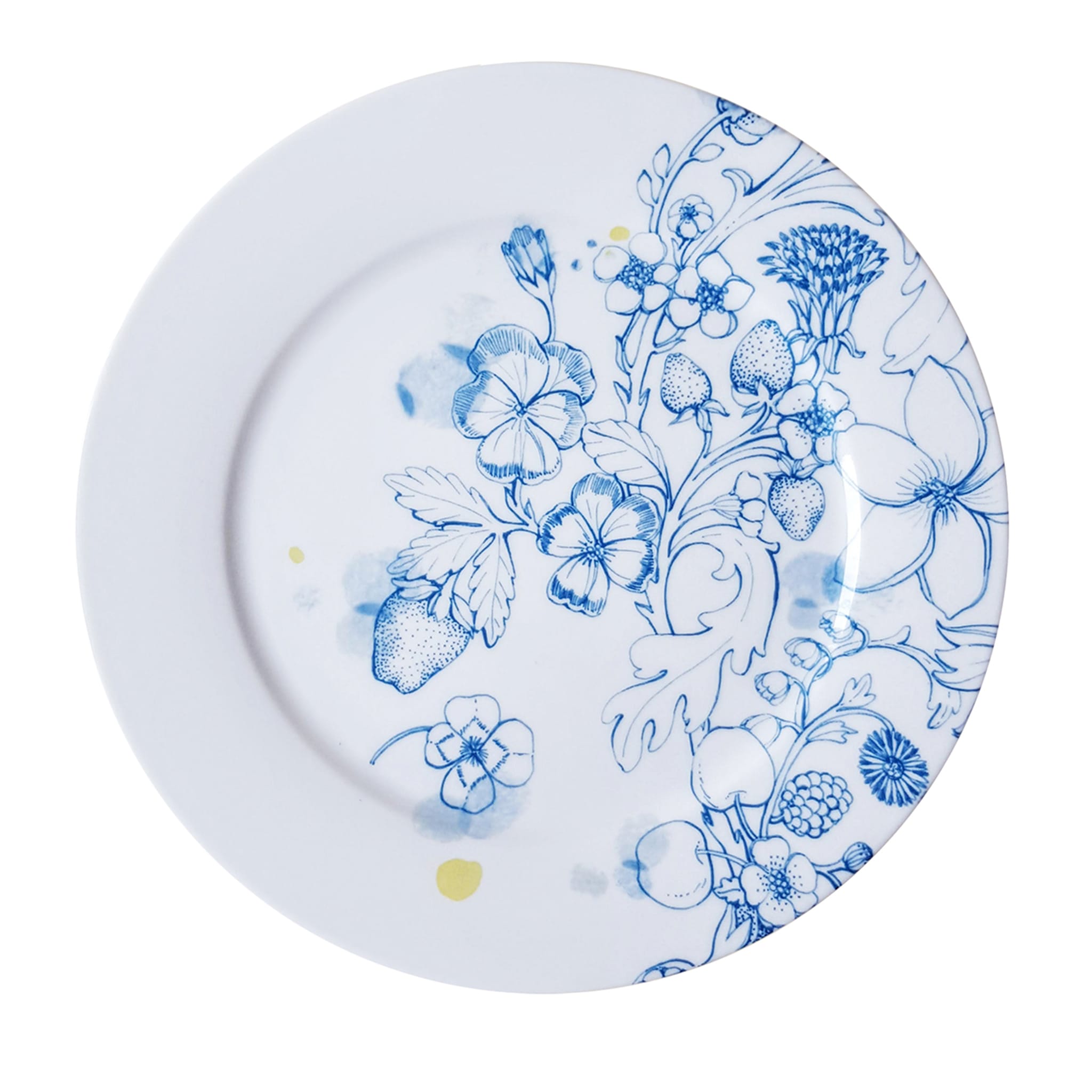 Blue Summer dinner plate #2 - Main view