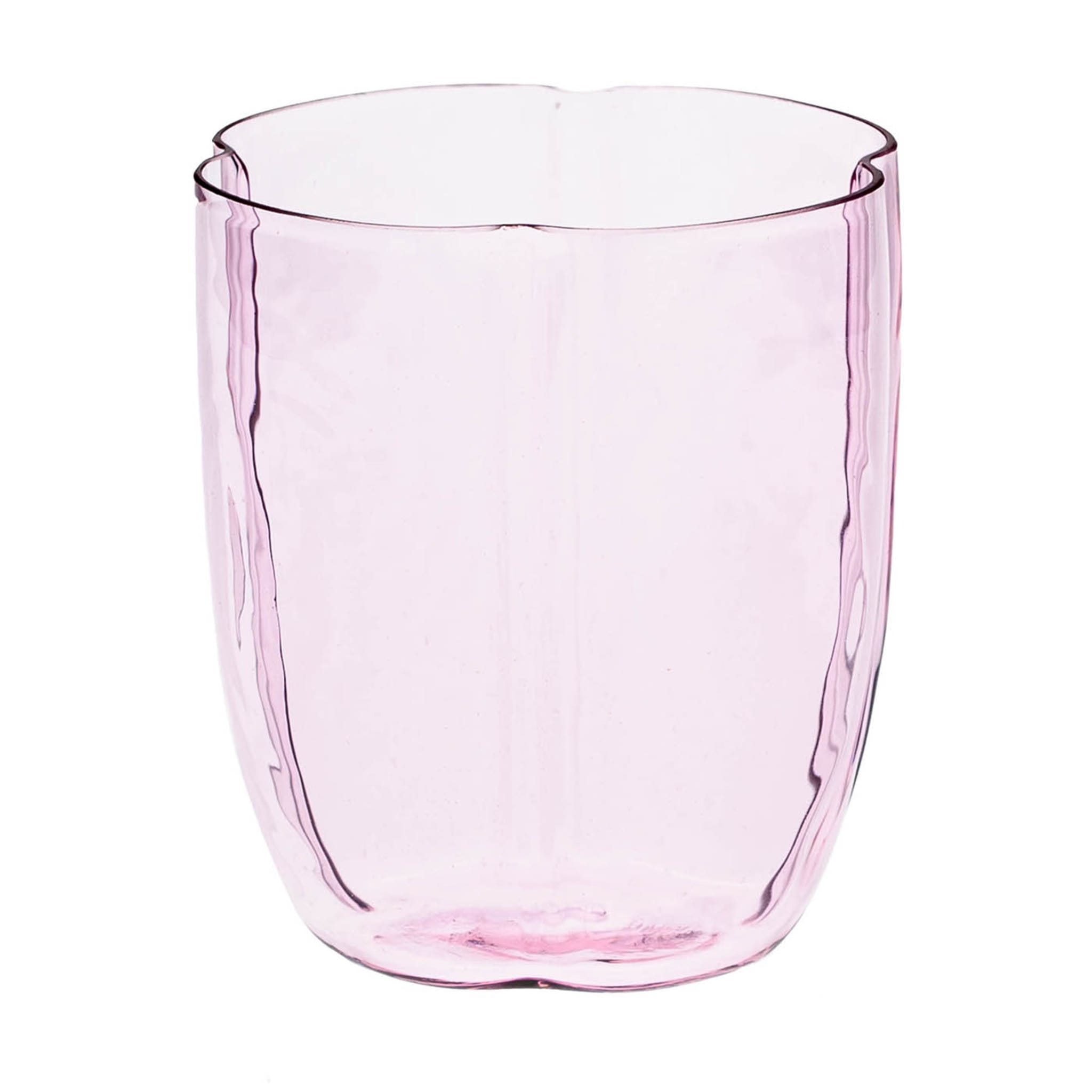 Set di 4 bicchieri da acqua con petali rosa - Vista principale