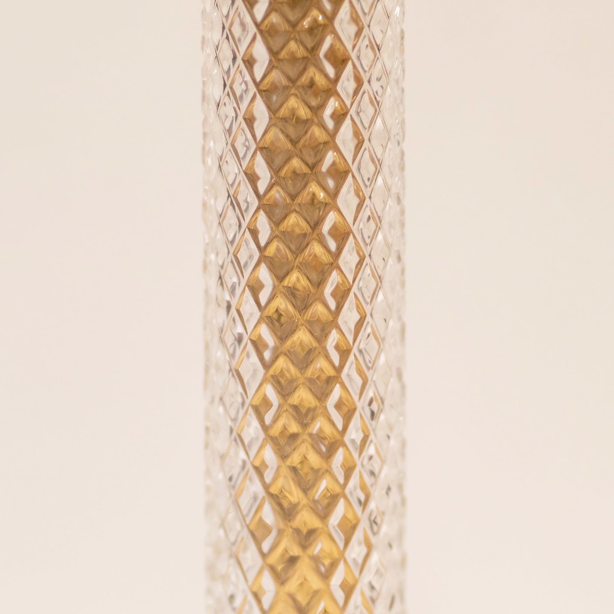 Lámpara de mesa con pie de bronce y cristal - Vista alternativa 1