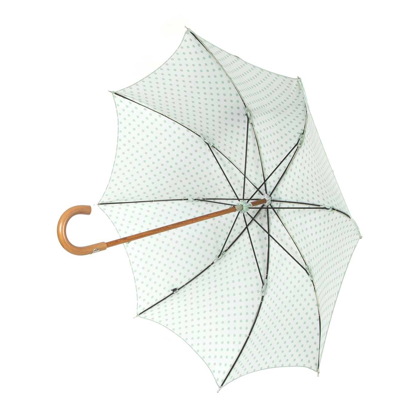 Ladies Green Polkadot Umbrella - Francesco Maglia Milano