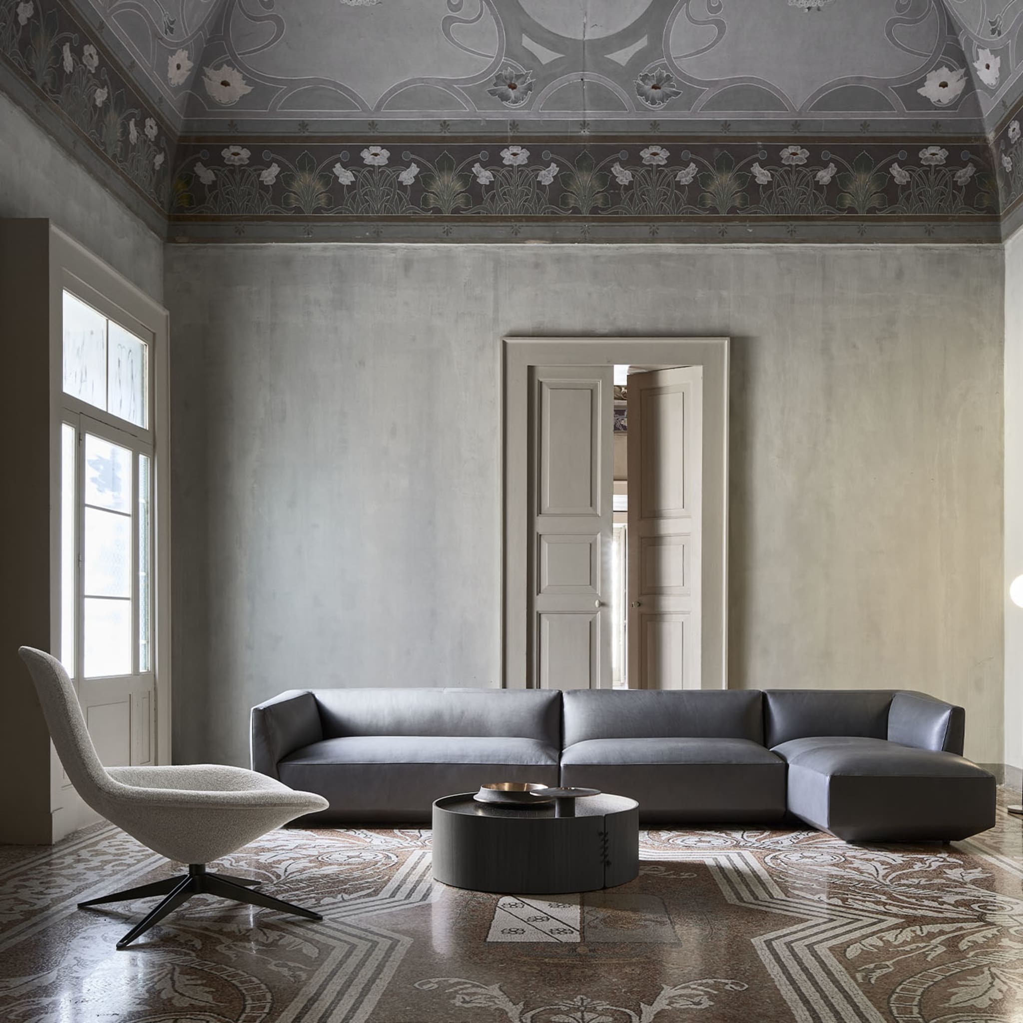 Panis Modular L-Shaped Gray Sofa - Alternative view 1
