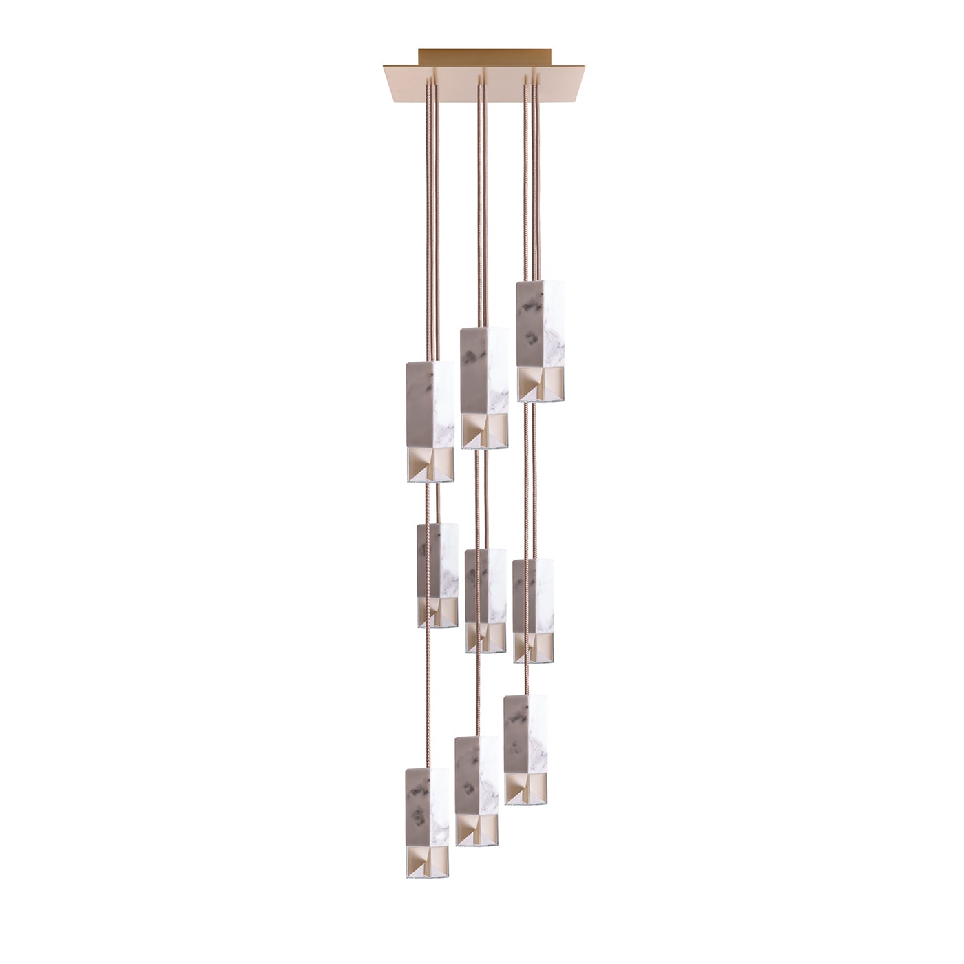 Lamp/One Marble 9-Light Chandelier - Formaminima