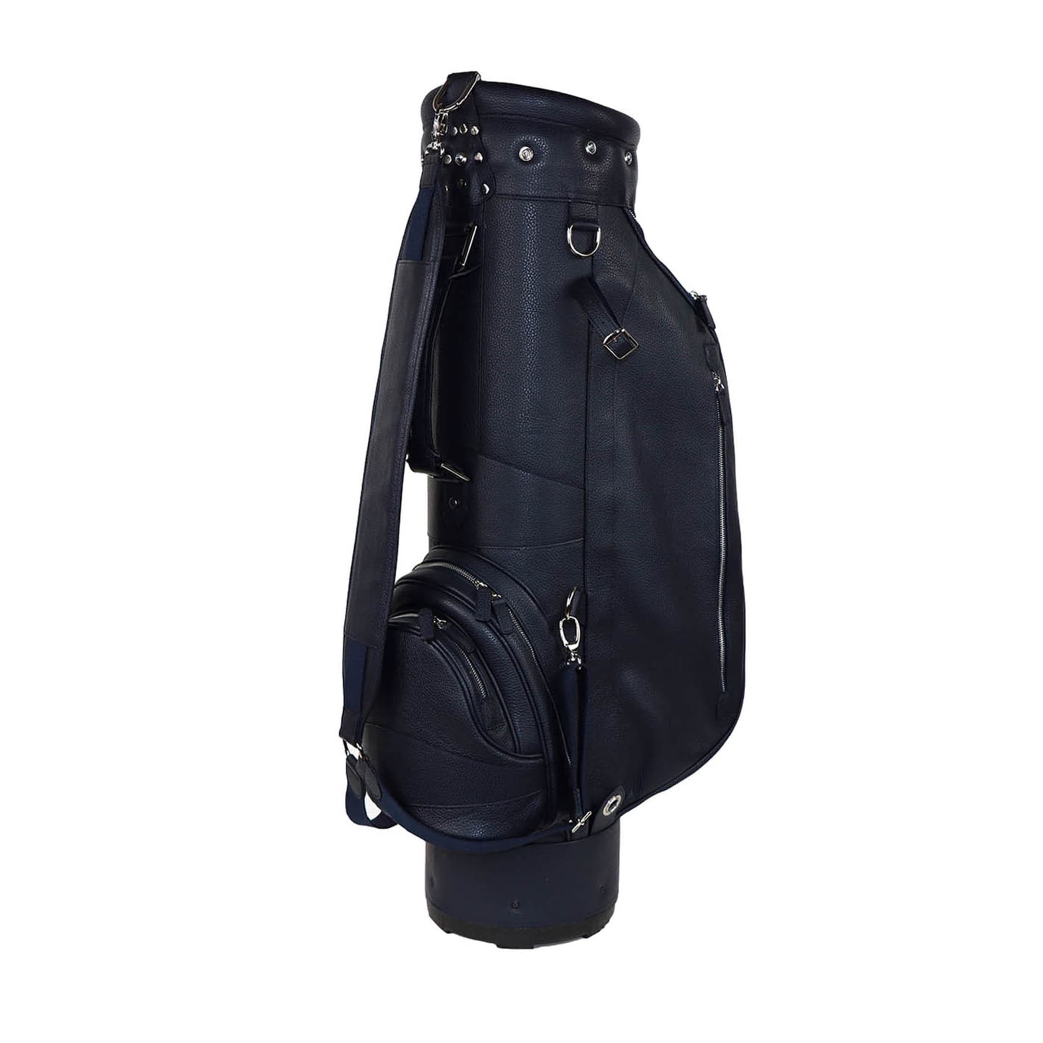 Imperiale Blue Leather Golf Bag - Main view