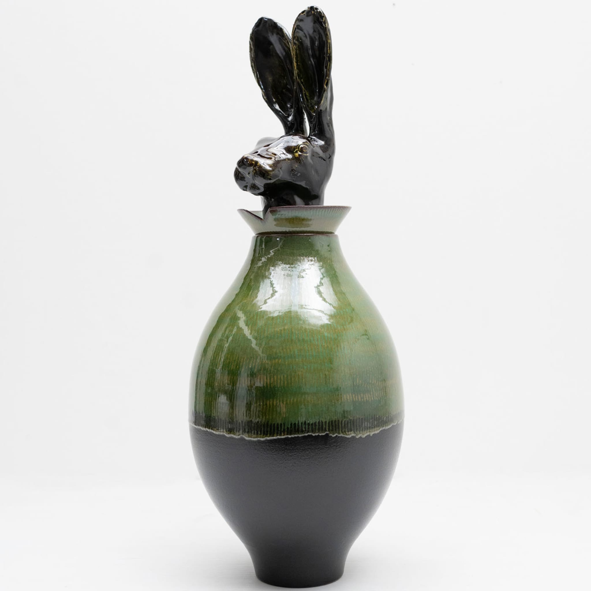 Canopo Lepre Black & Green XL Vase - Alternative view 1