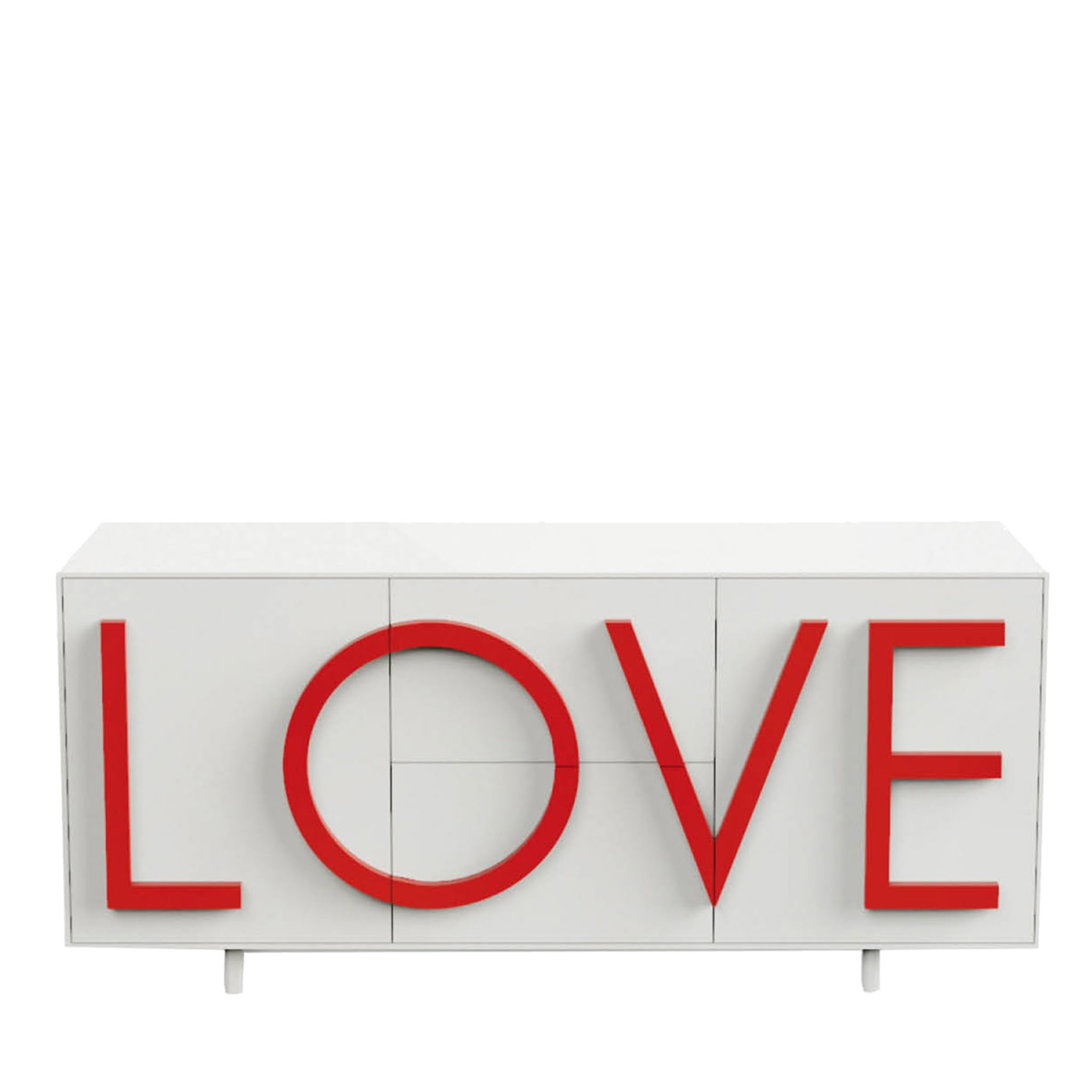 Love White & Red Sideboard by Fabio Novembre - Main view
