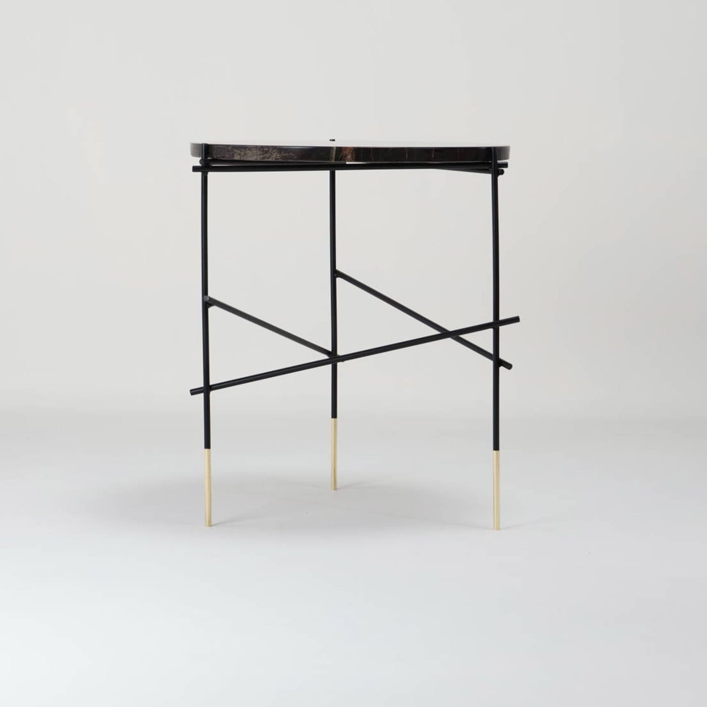 StiltS Sahara Noir Black Marble Side Table - DF DesignLab