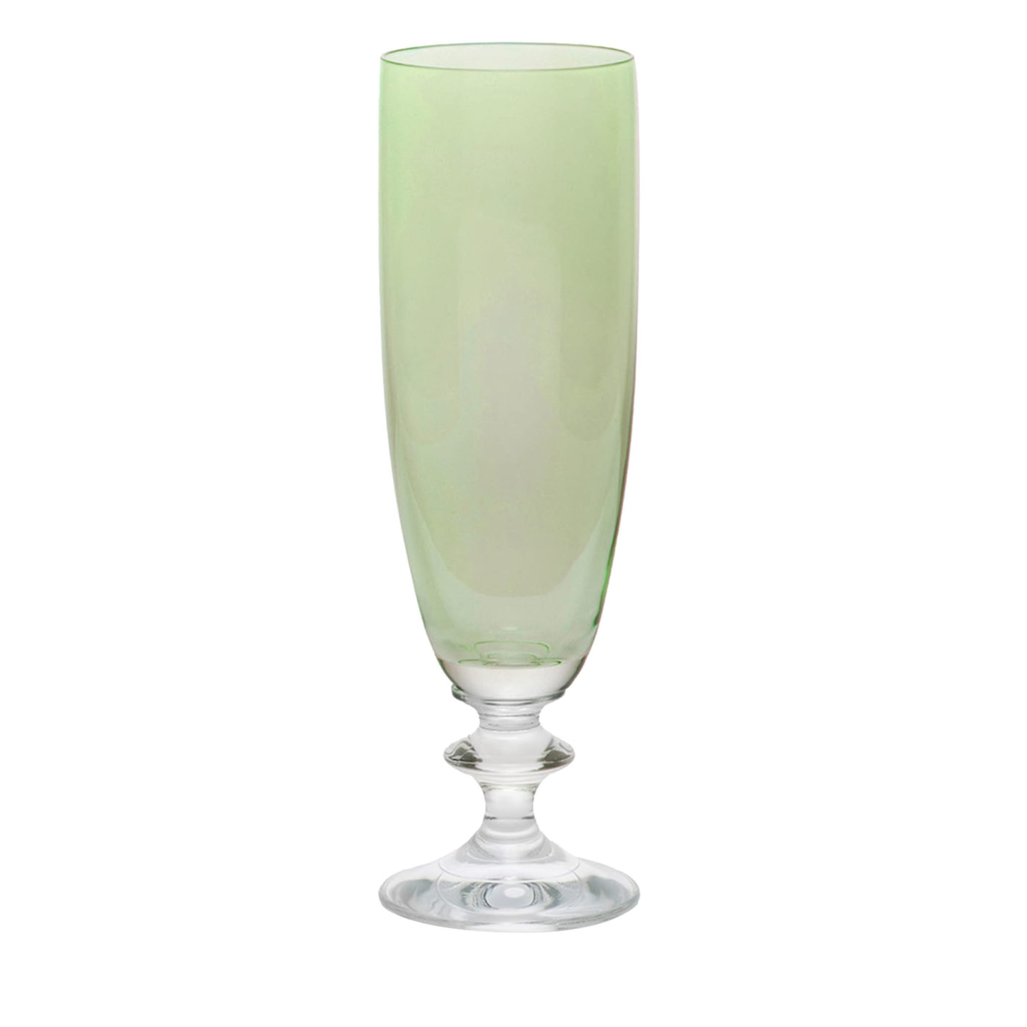 Rosy Set of 2 Green Flutes - Main view