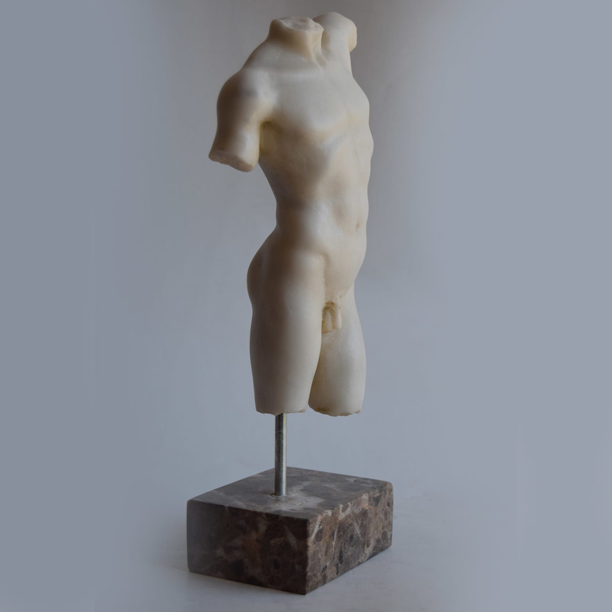 Small Marble Male Torso Sculpture - Alternative view 3