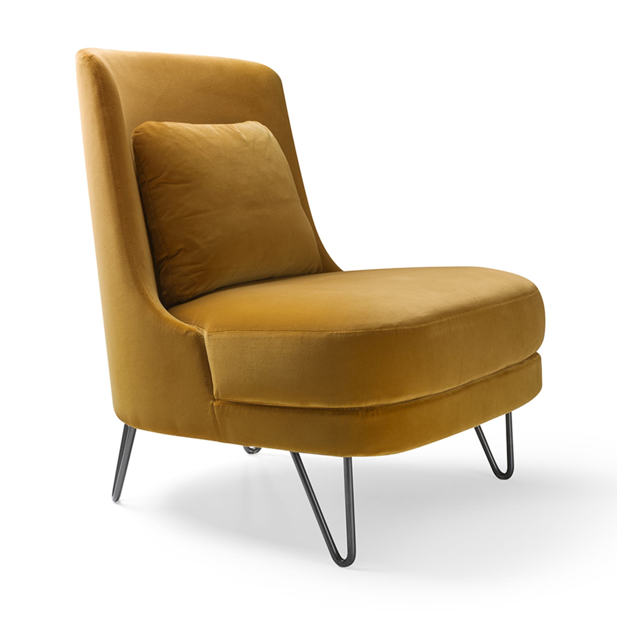 Chris Saffron-Yellow Lounge Chair - Alternative view 1