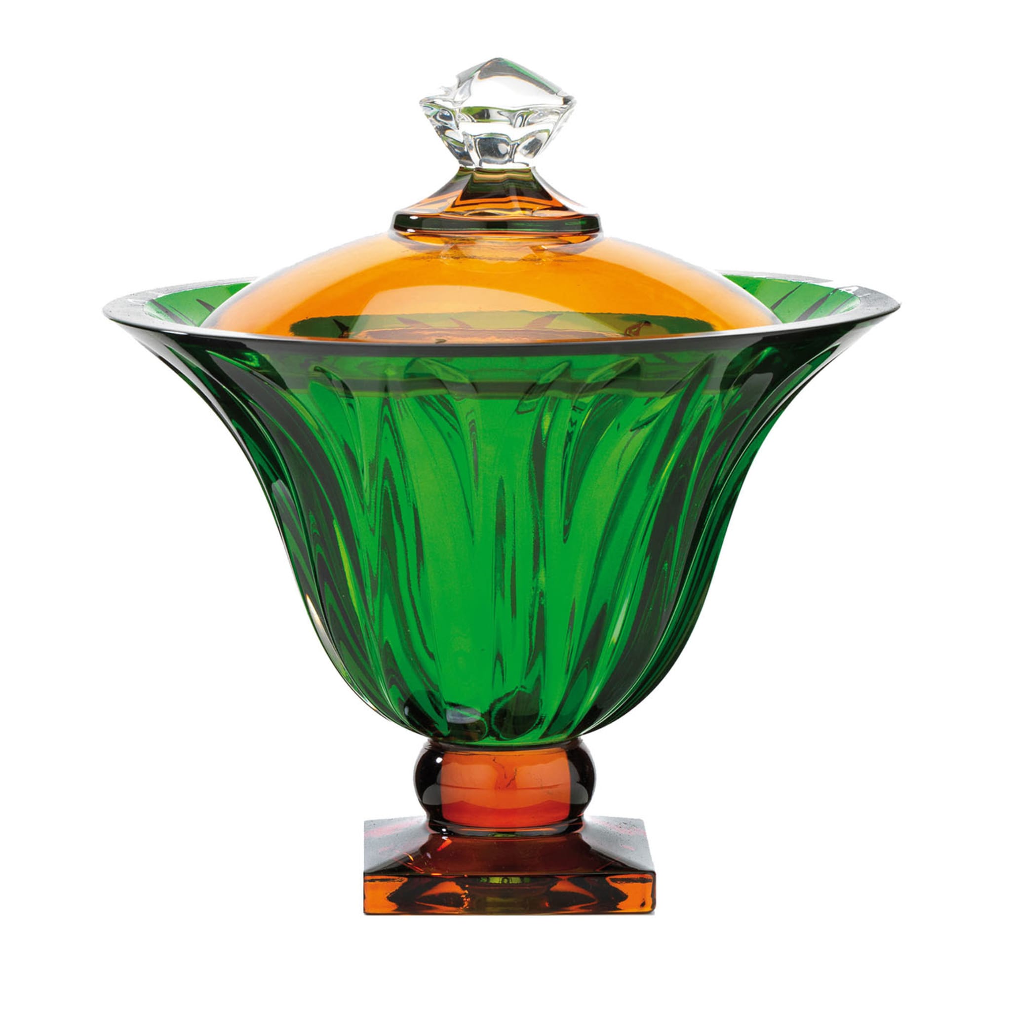 Fire Amber & Green Box with Lid - Main view