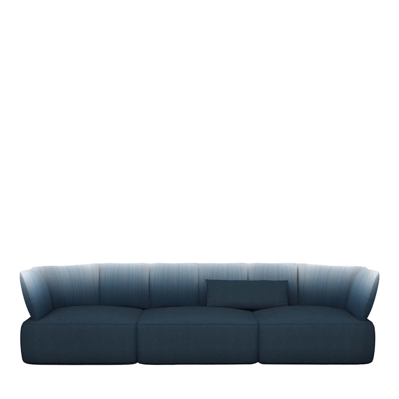 Fleur 3-Seater Blue Sofa - Momenti