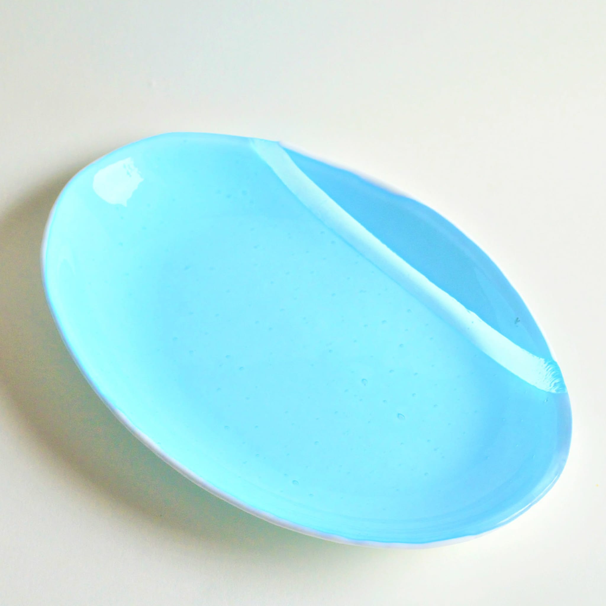 Turquoise Glass Serving Platter - Alternative view 4