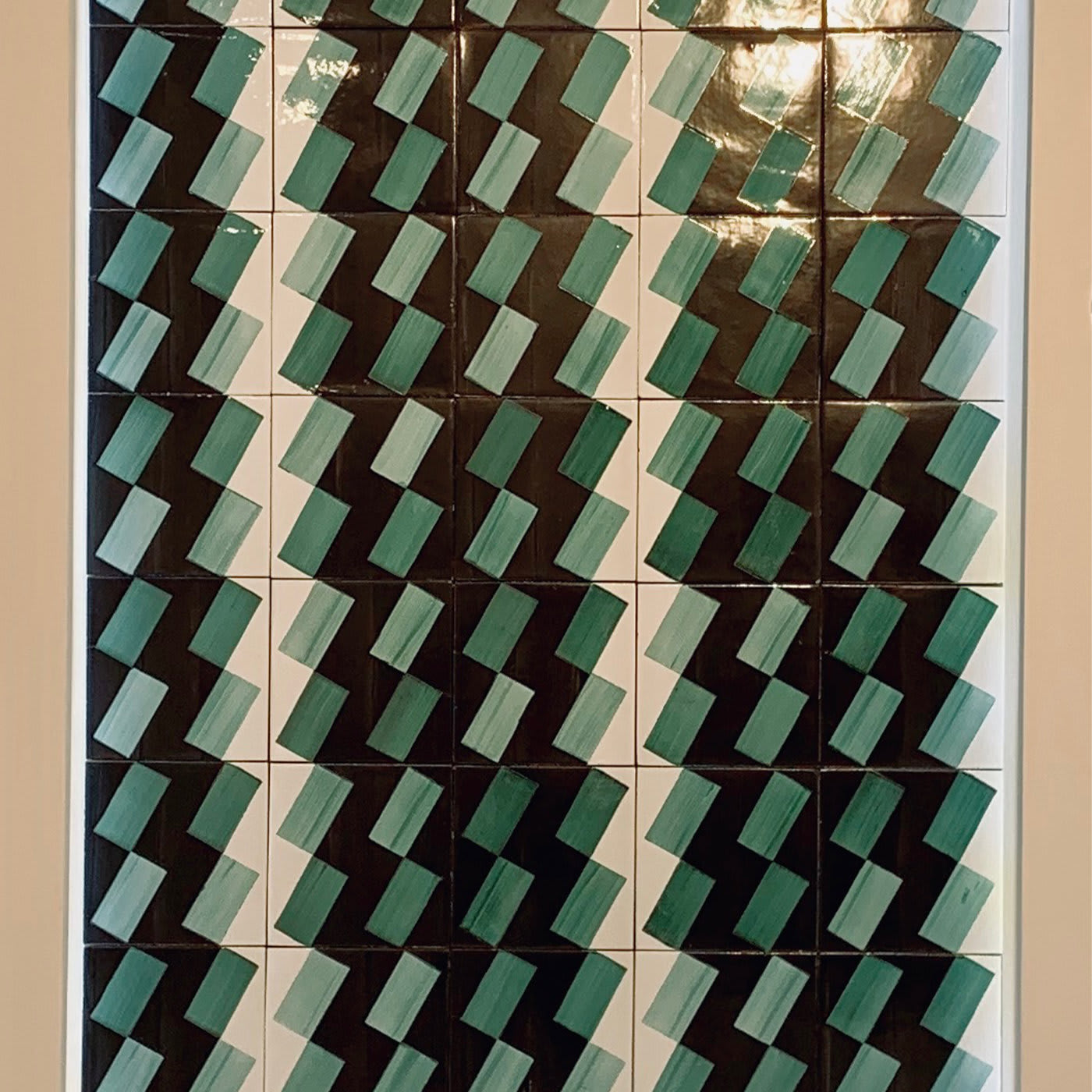 Set of 25 Domino Majolica Tiles by Luciano de Caro - Galleria Elena