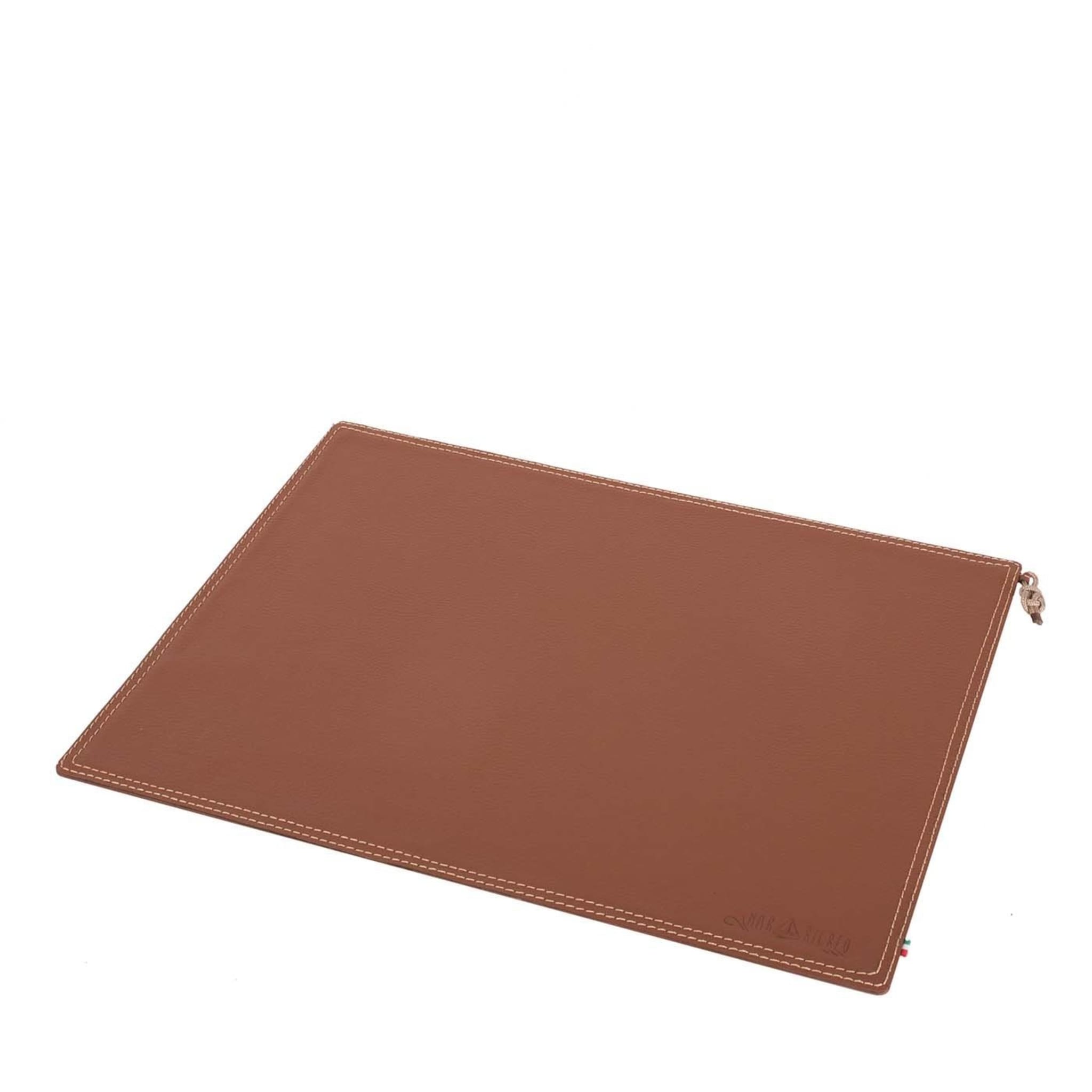Beige Leather Desk Pad - Main view