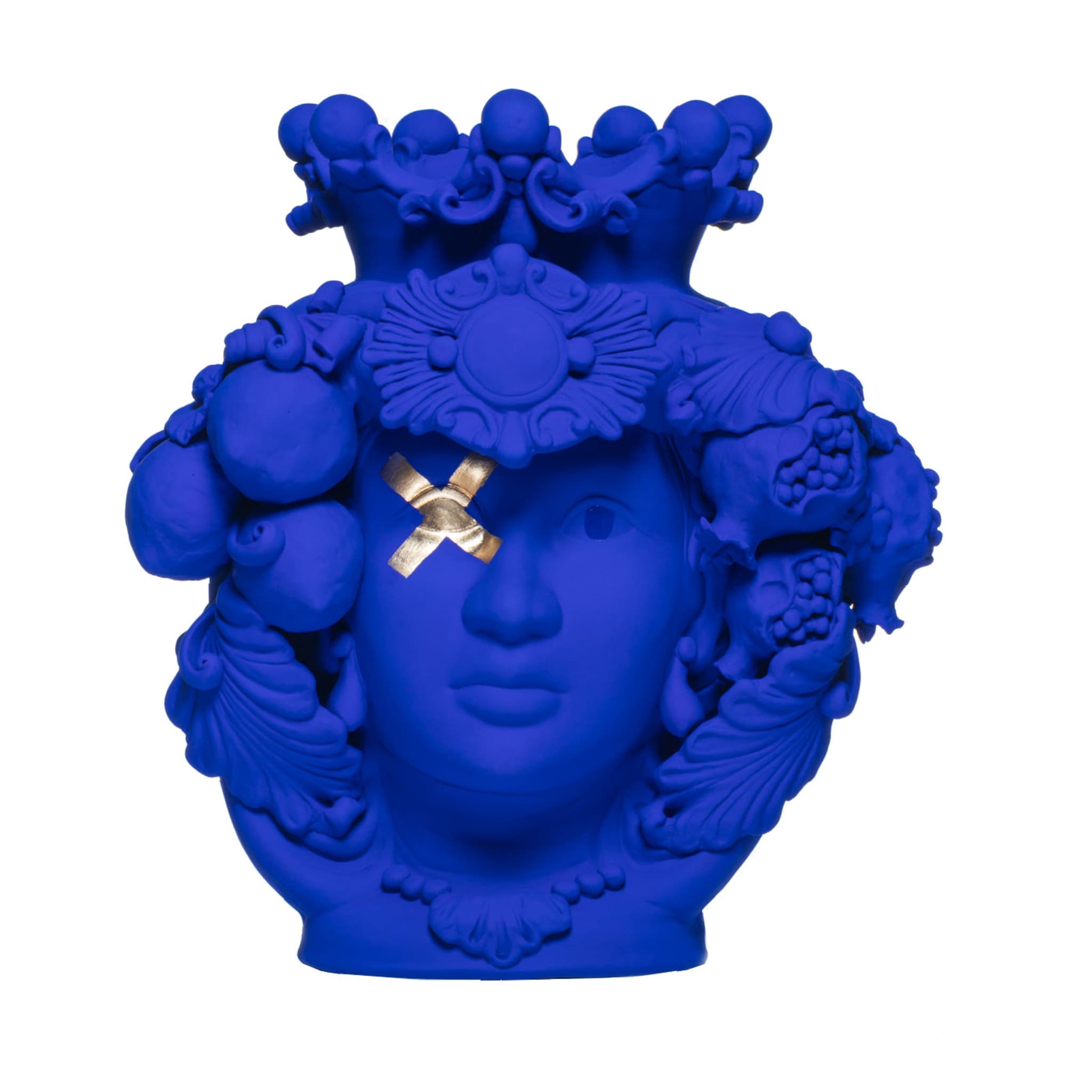 Vase Oltremare bleu de Donna Rosalia - Vue principale