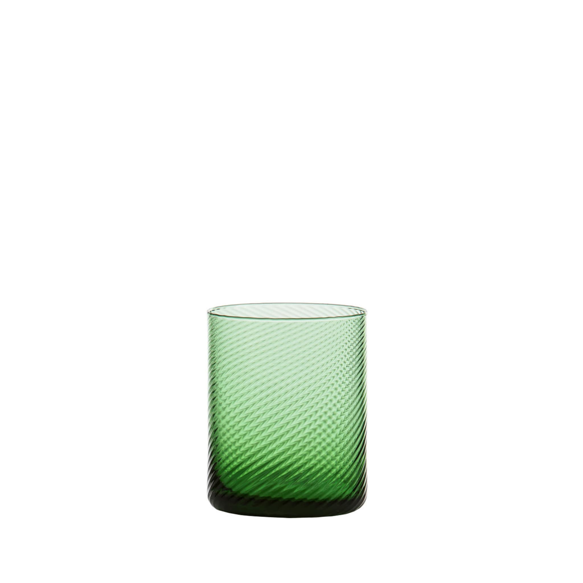 Set of 6 Gritti  Torsè Water Glasses Empoli Green - Main view