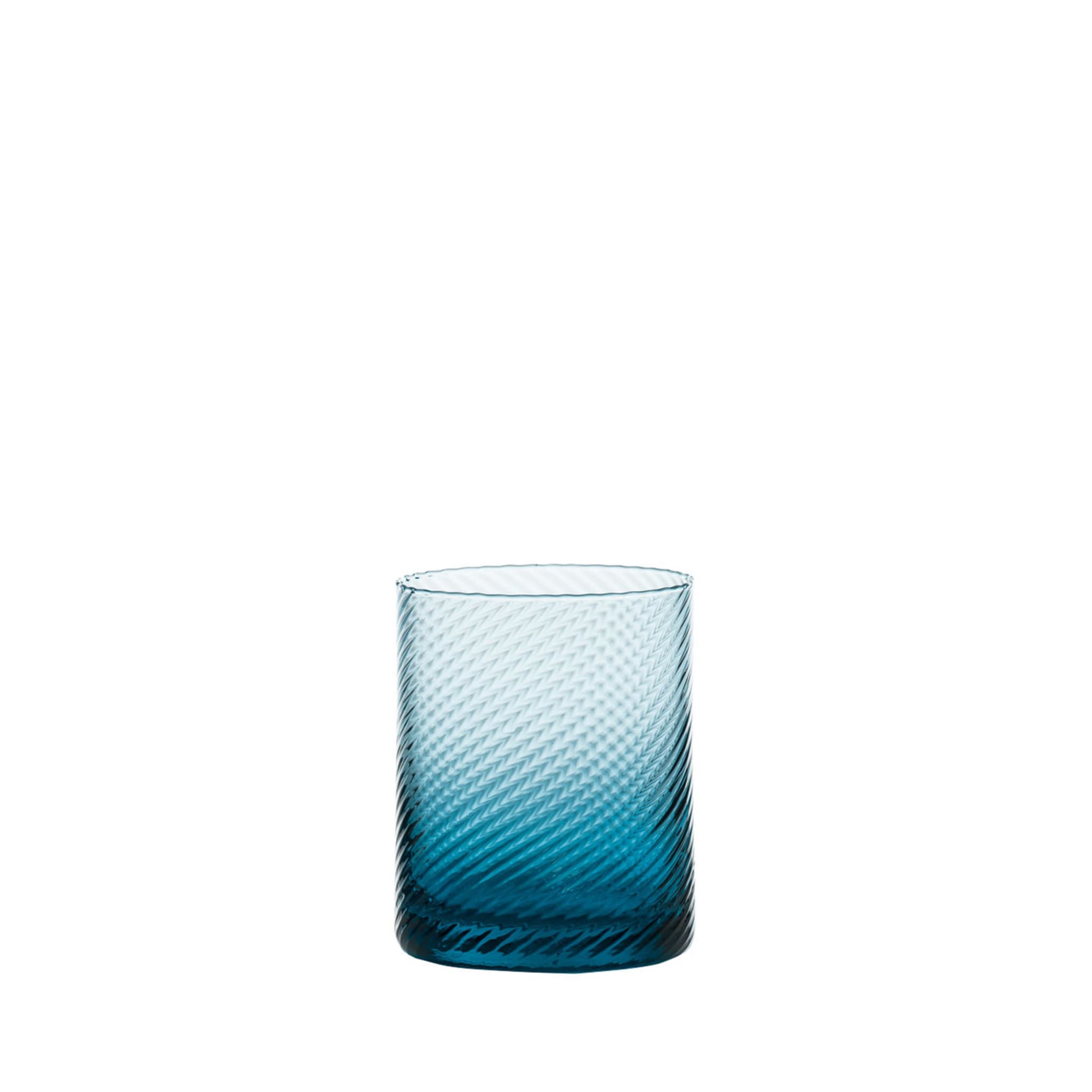 Set of 6 Gritti Torsè Water Glasses Turquoise  - Main view