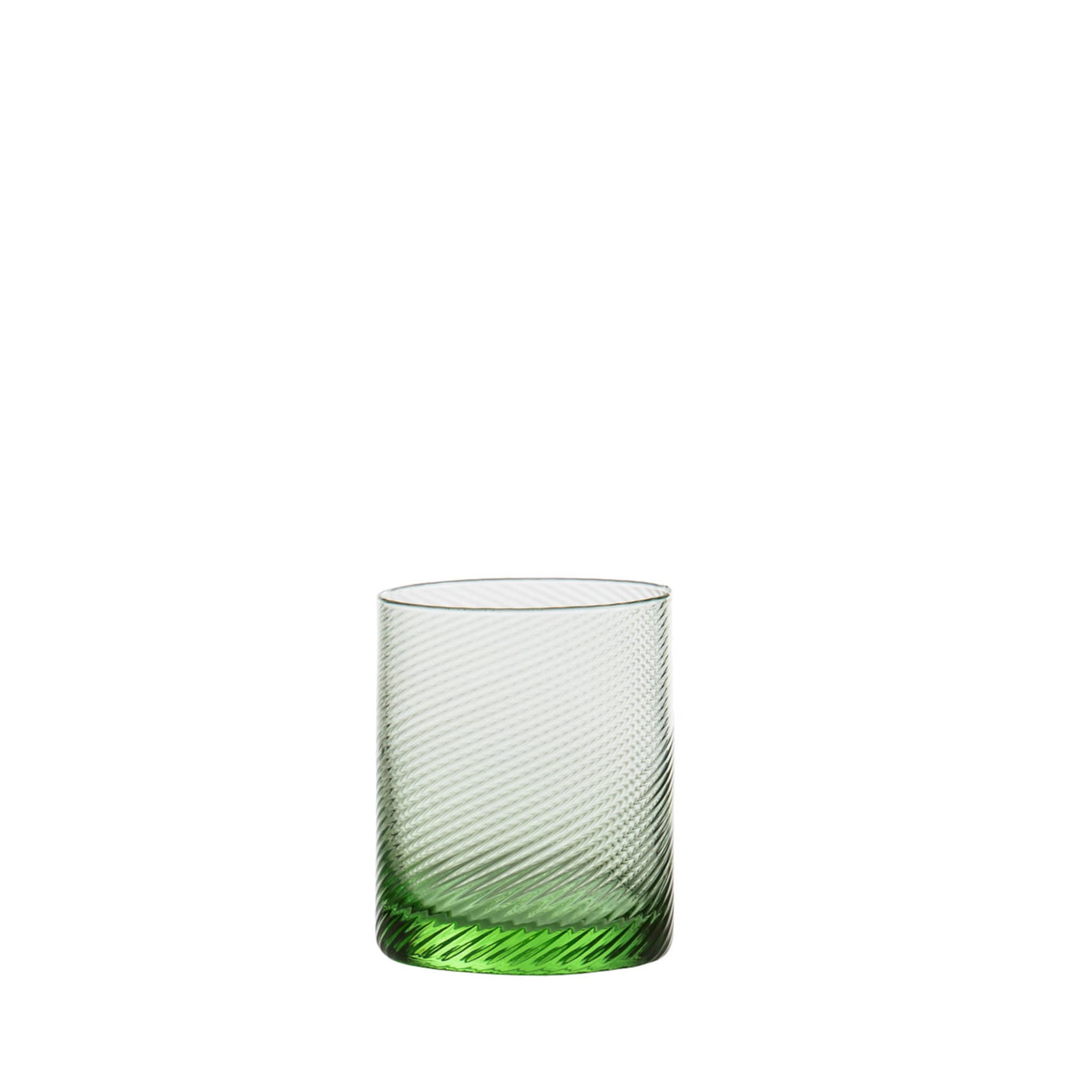 Set of 6 Gritti Torsè Water Glasses Grass Green  - Main view