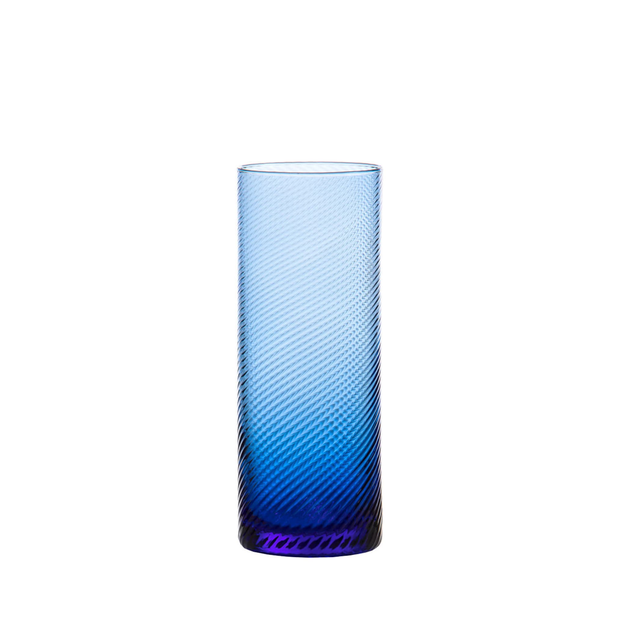 Set of 6 Gritti Torsè Tall Glasses Periwinkle Blue - Main view