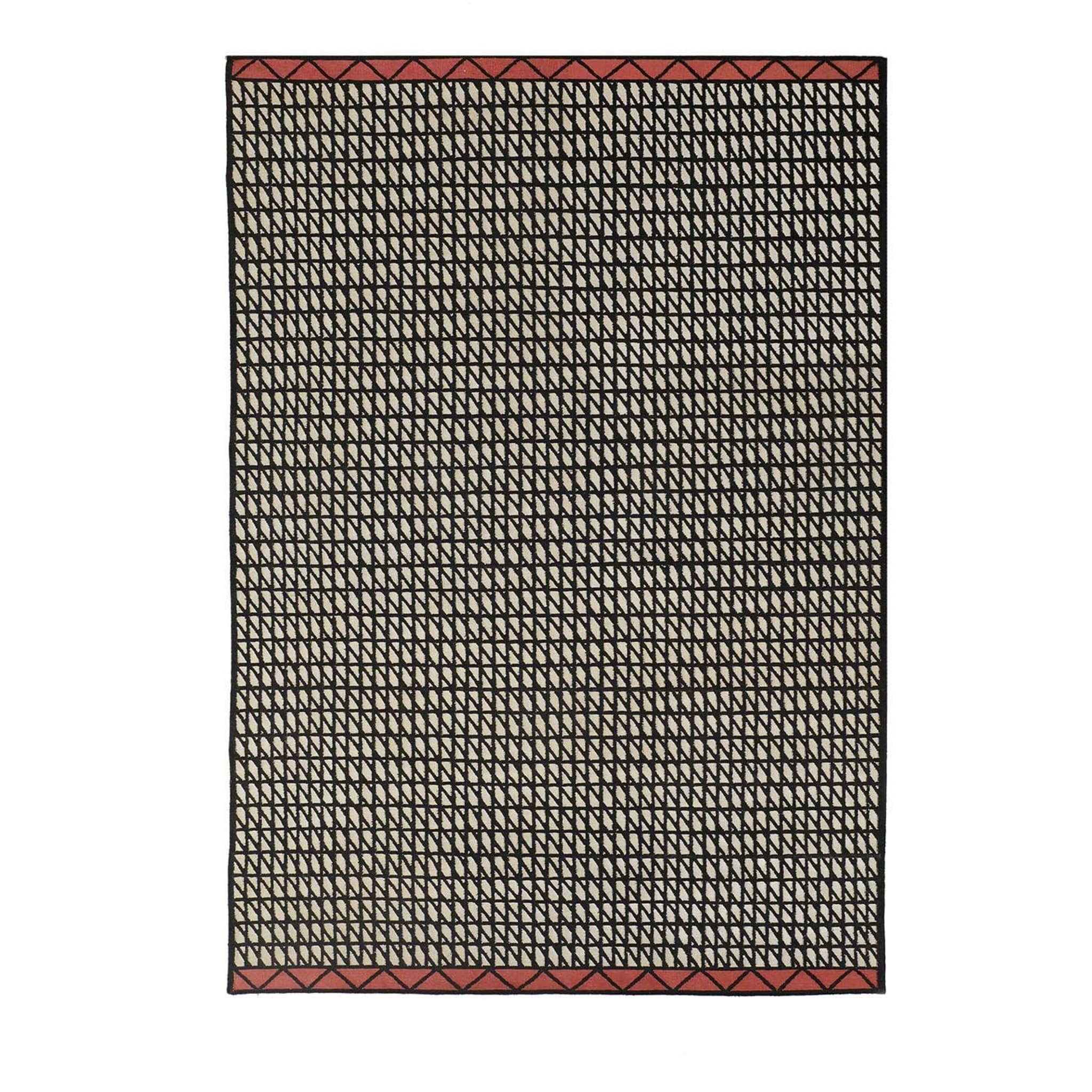 Hatches Rug Black Multicolor - Main view