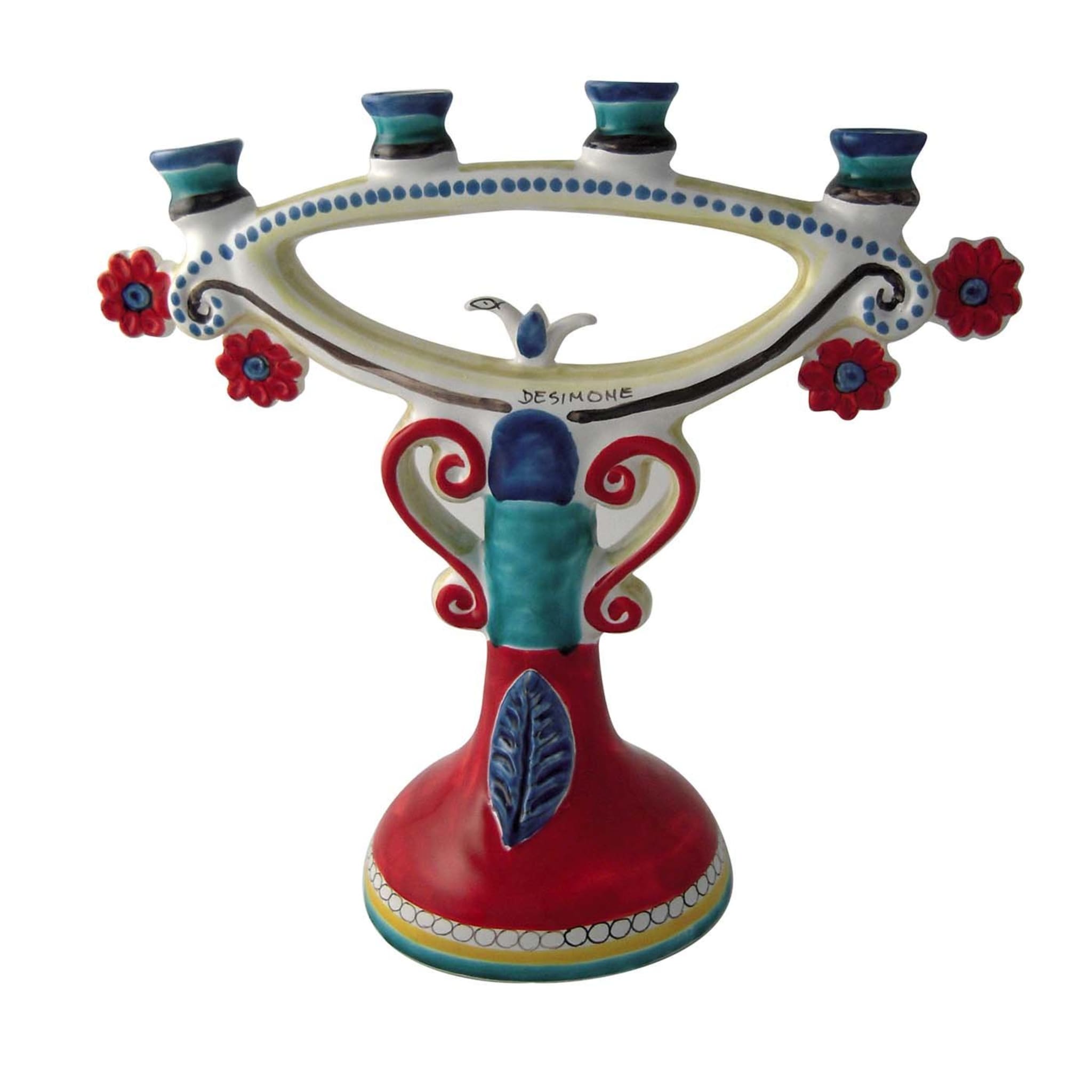Bougeoir en céramique à quatre bras - Vue principale