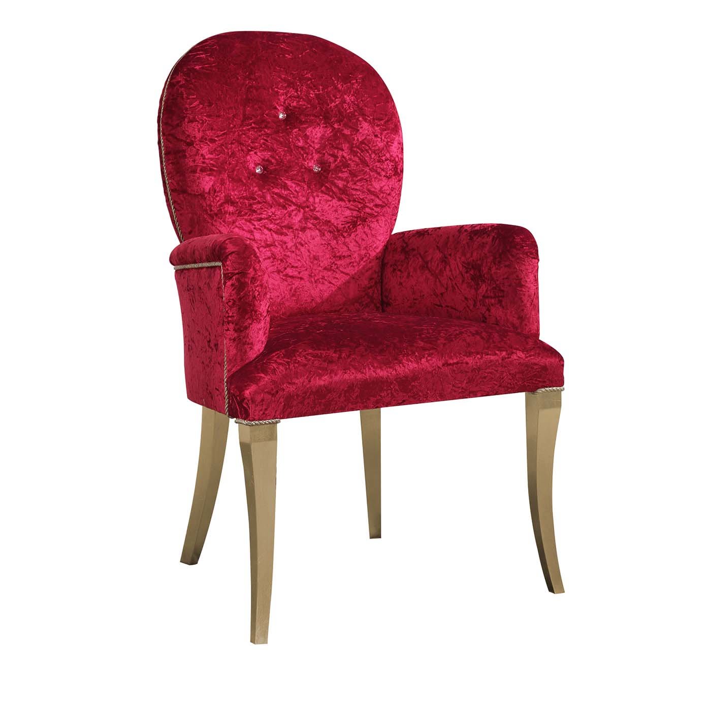Tamara Gold Leaf and Swarovski Chair - Morello Gianpaolo