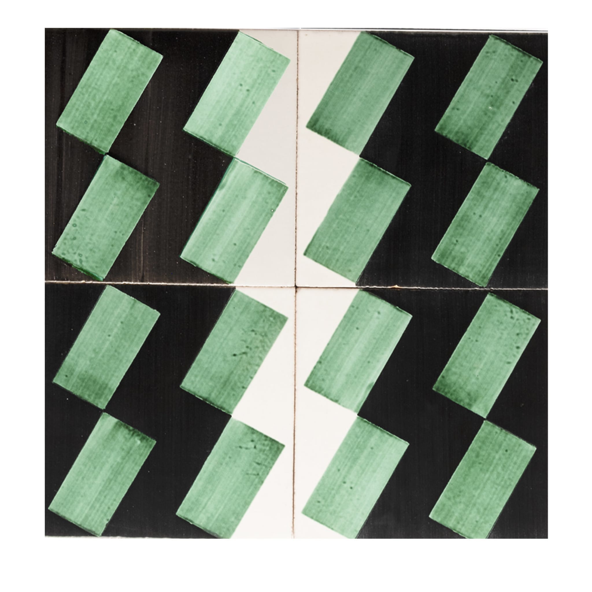 Set of 25 Domino Majolica Tiles by Luciano de Caro - Main view