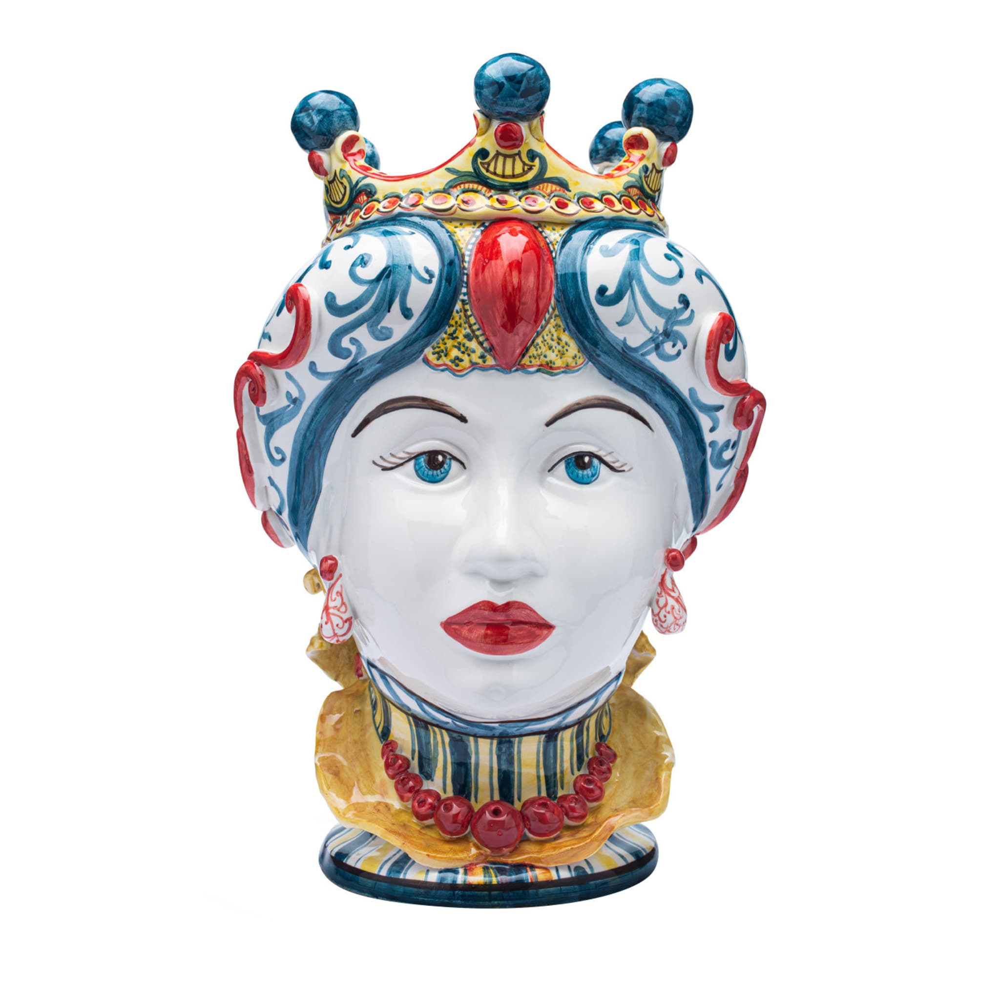 Kalsa Testa di Moro Vase Red Crown - Woman - Main view