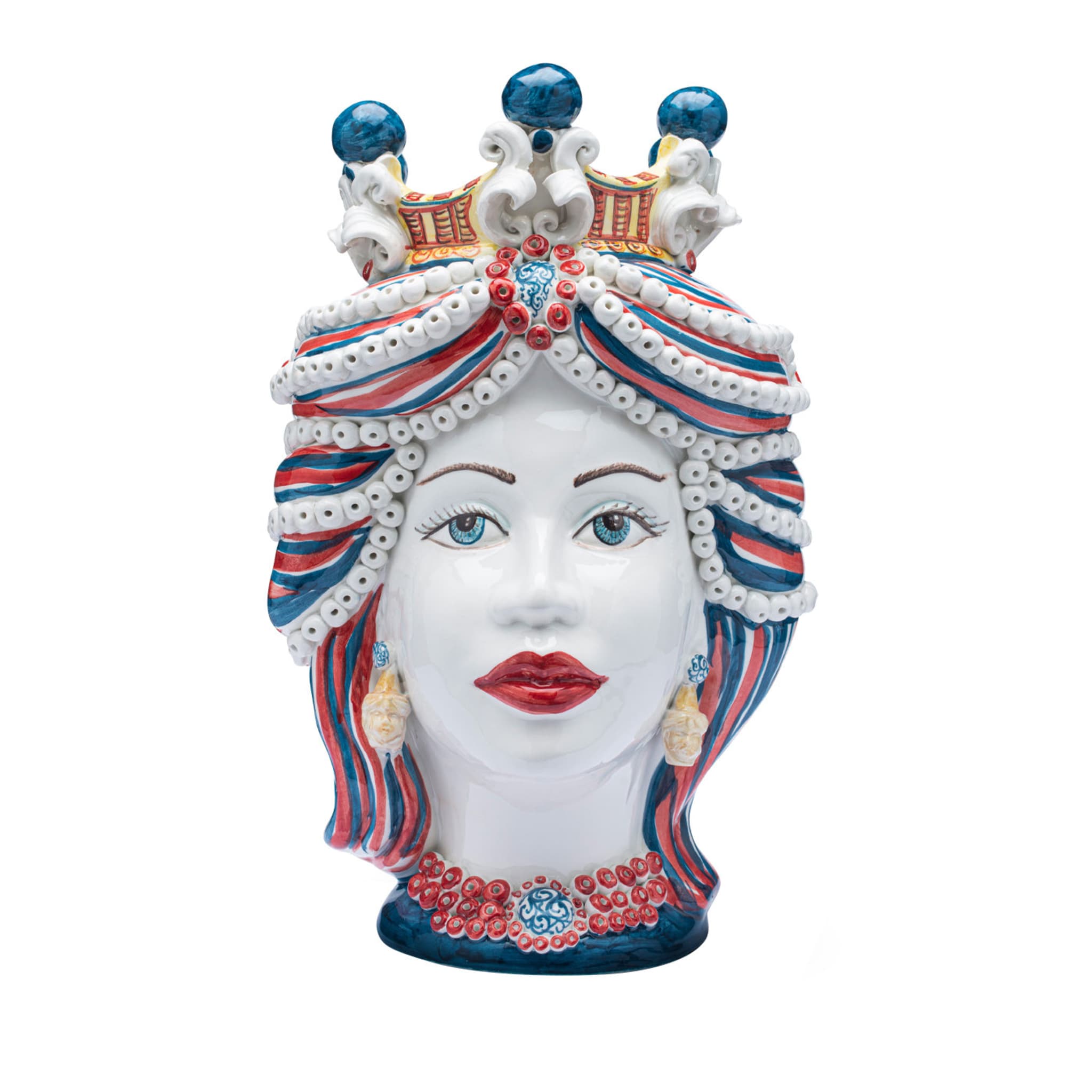 Acanthus Testa di Moro Vase Red and Blue - Woman - Main view